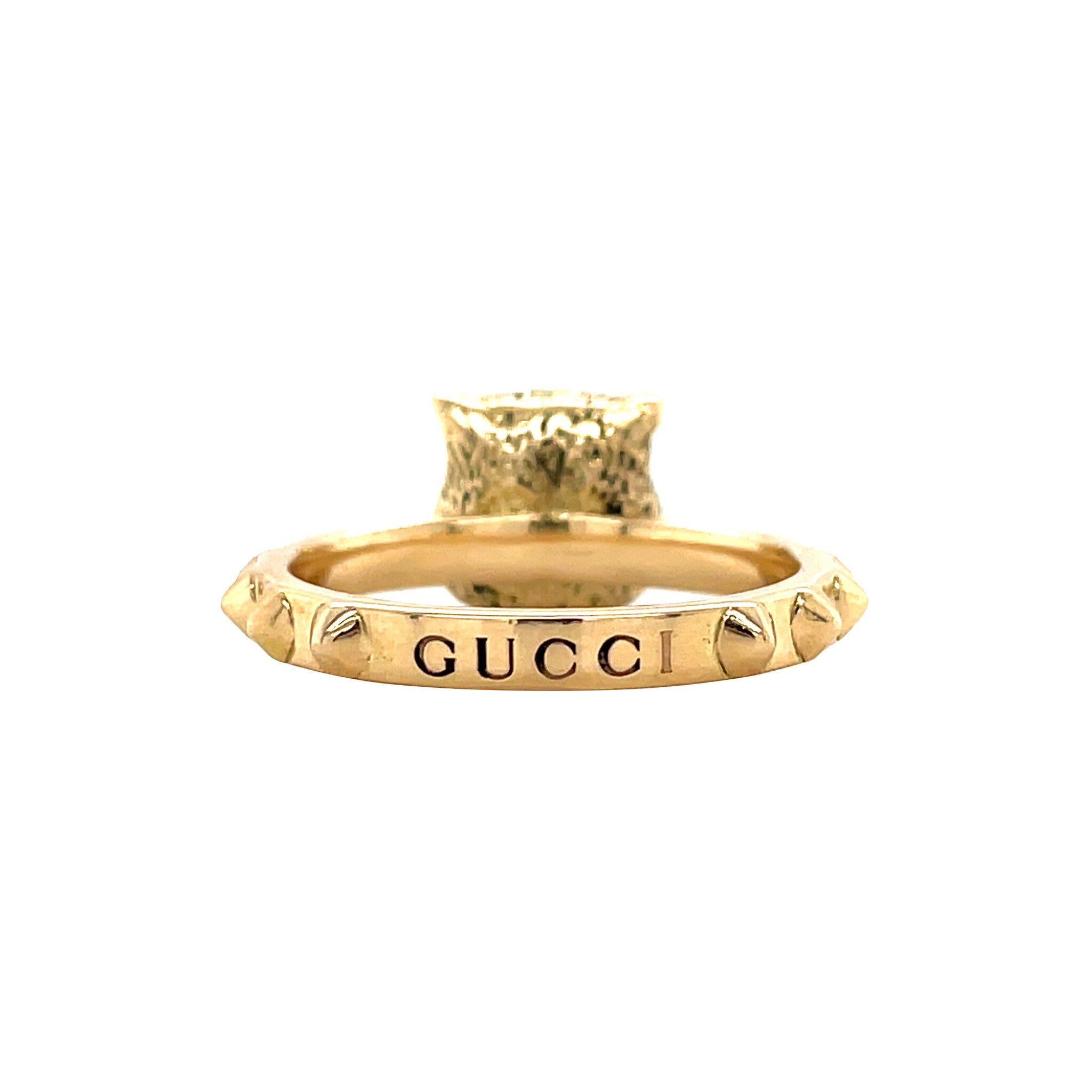 Gouden vintage Gucci panter ring 18 krt