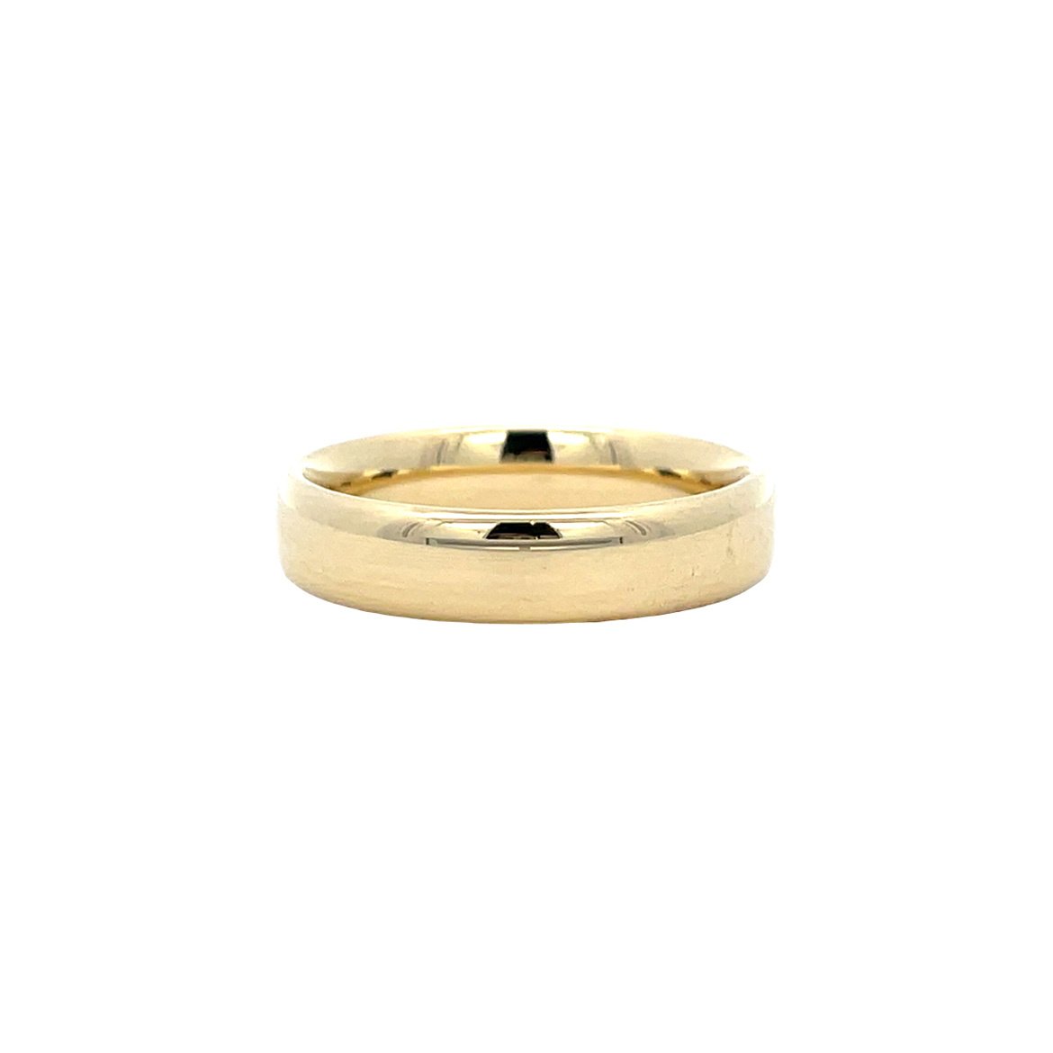 Gouden vintage gladde ring 14 kt