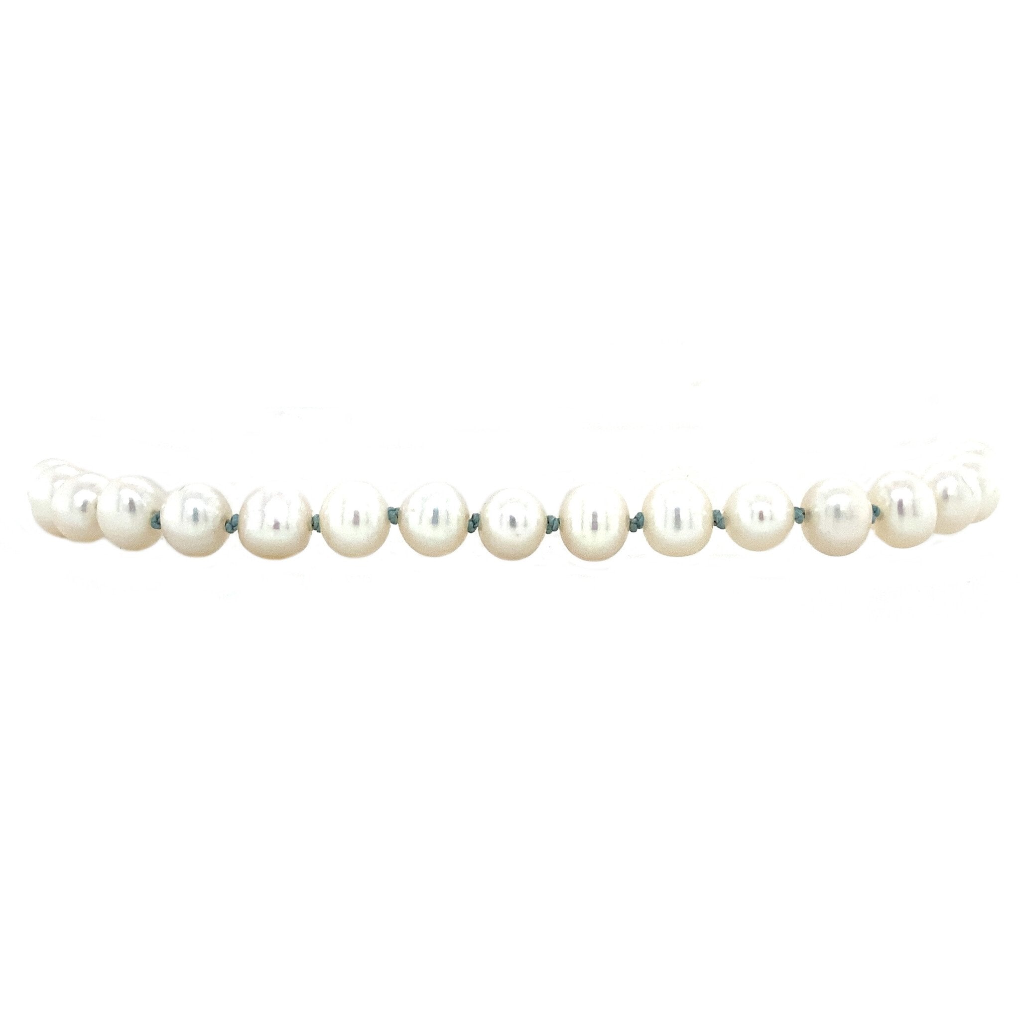 Bracelet with pearls 22 cm 14 krt