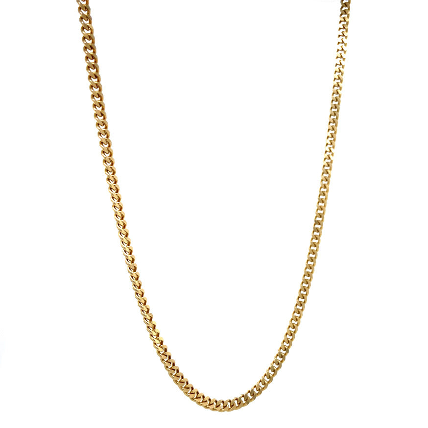 Gouden vintage gourmet collier 14 krt