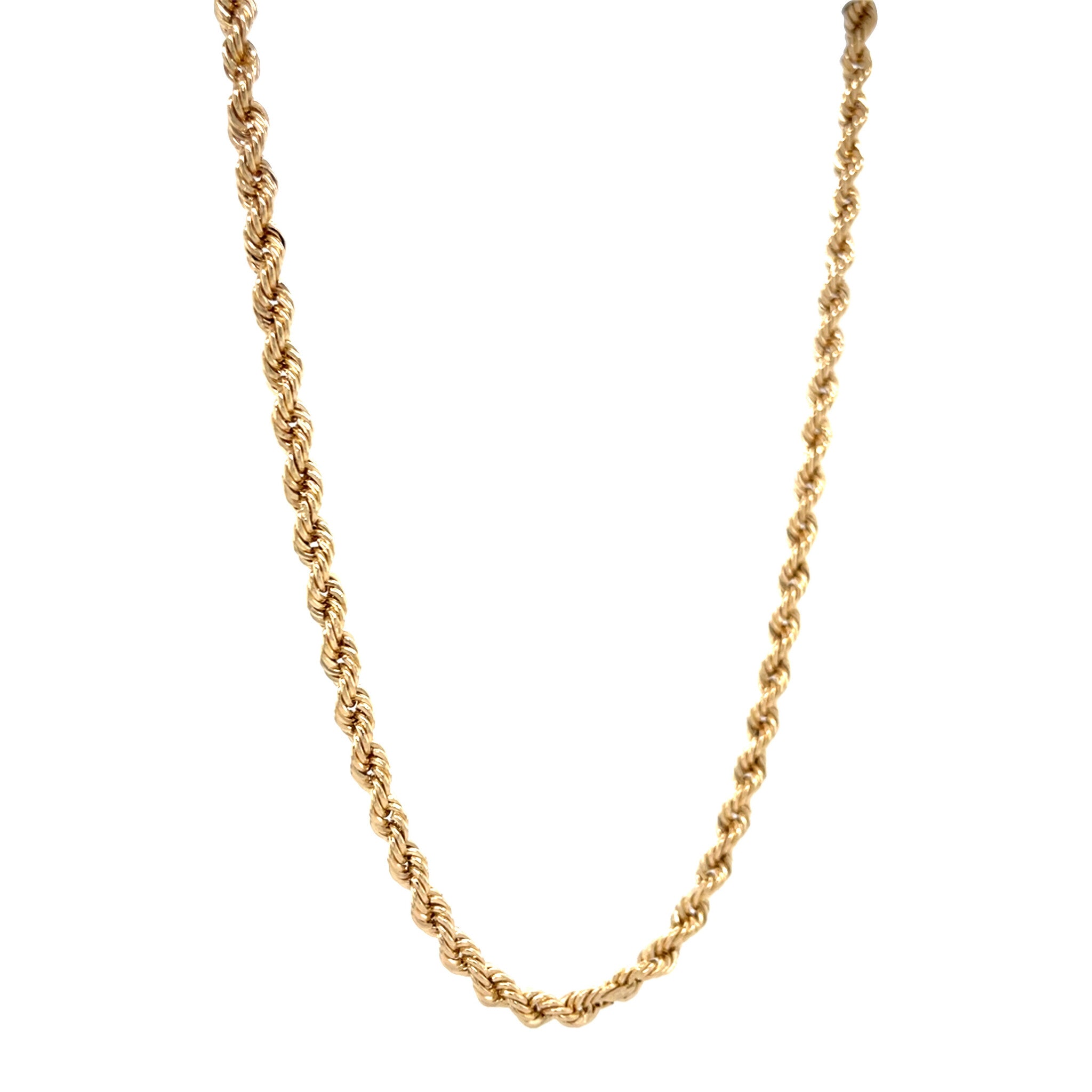 Gouden vintage koord collier 14 krt