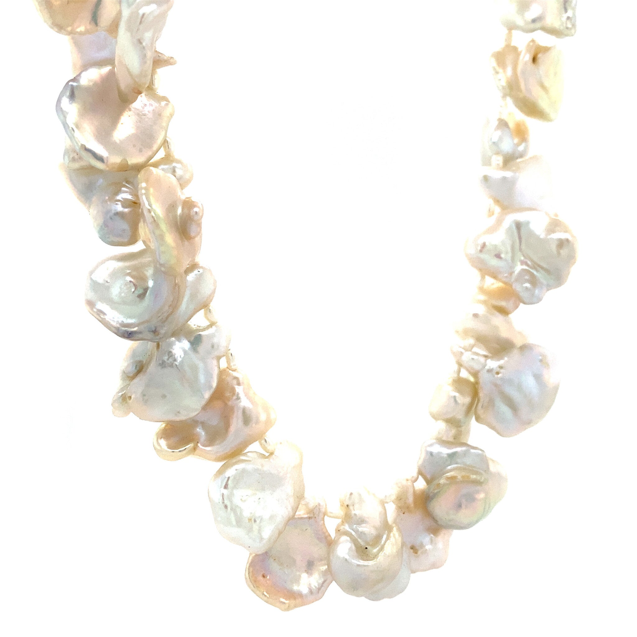 Parel collier met zilveren sluiting 925