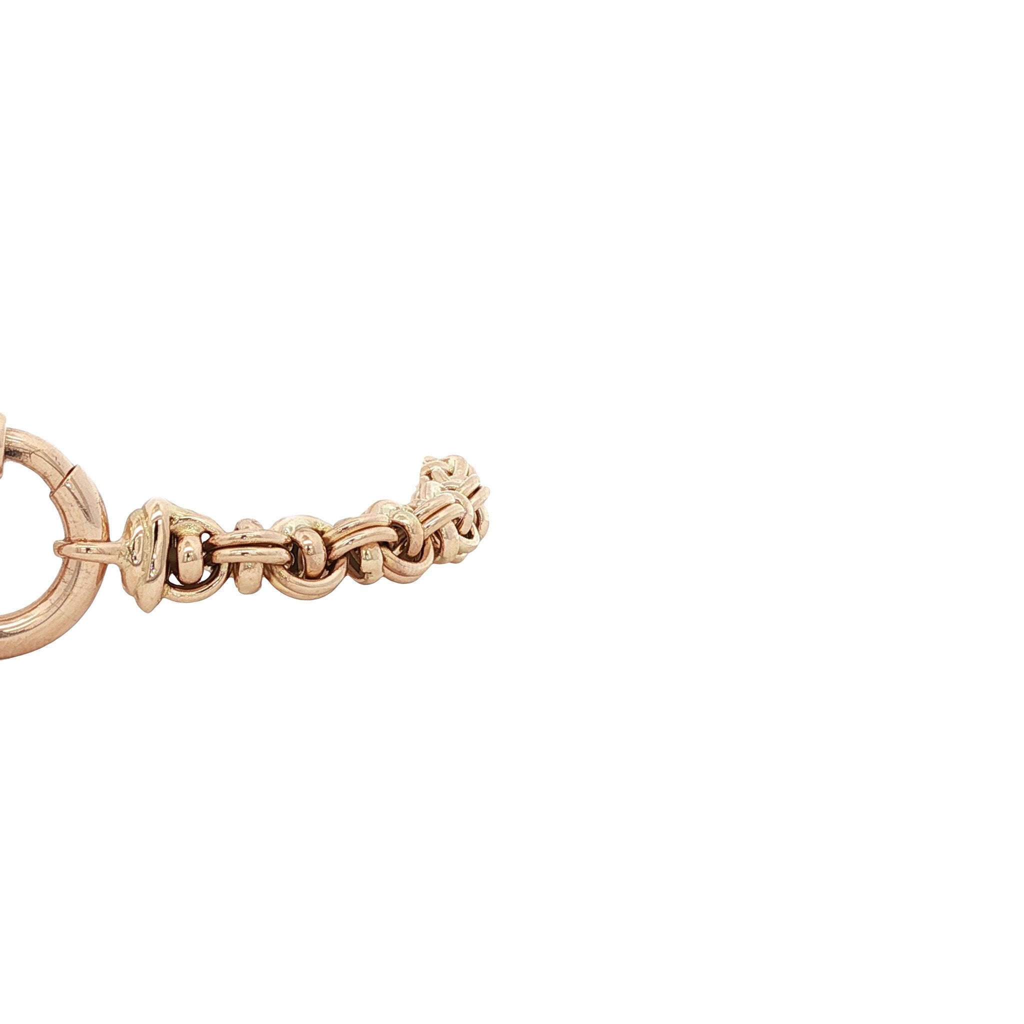 Gouden vintage fantasie armband 14 kt