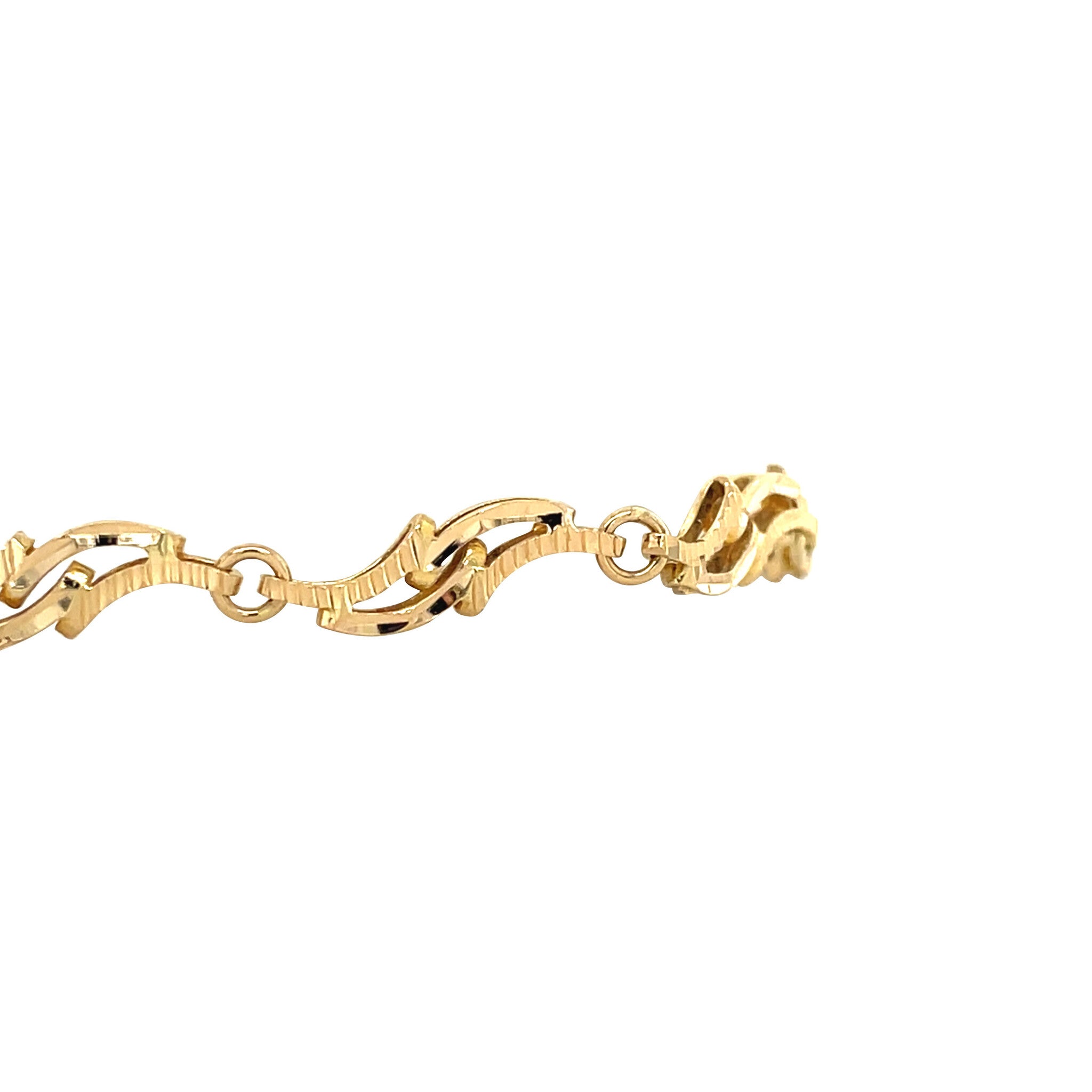 Golden vintage fantasy bracelet 18 kt