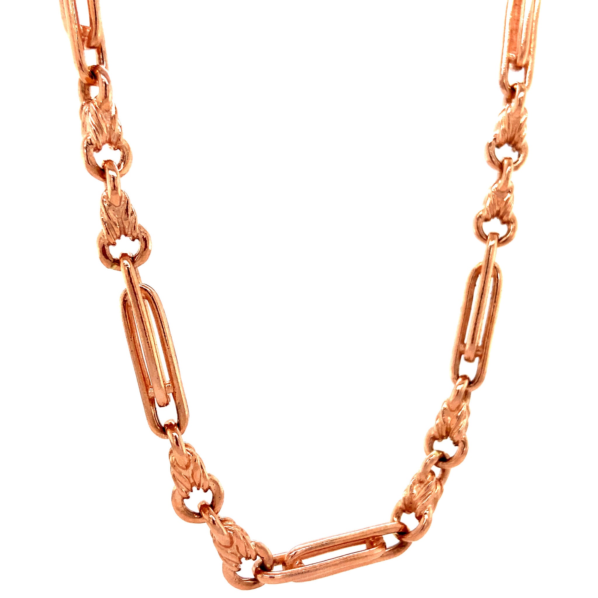 Rosé fantasie collier 8 krt