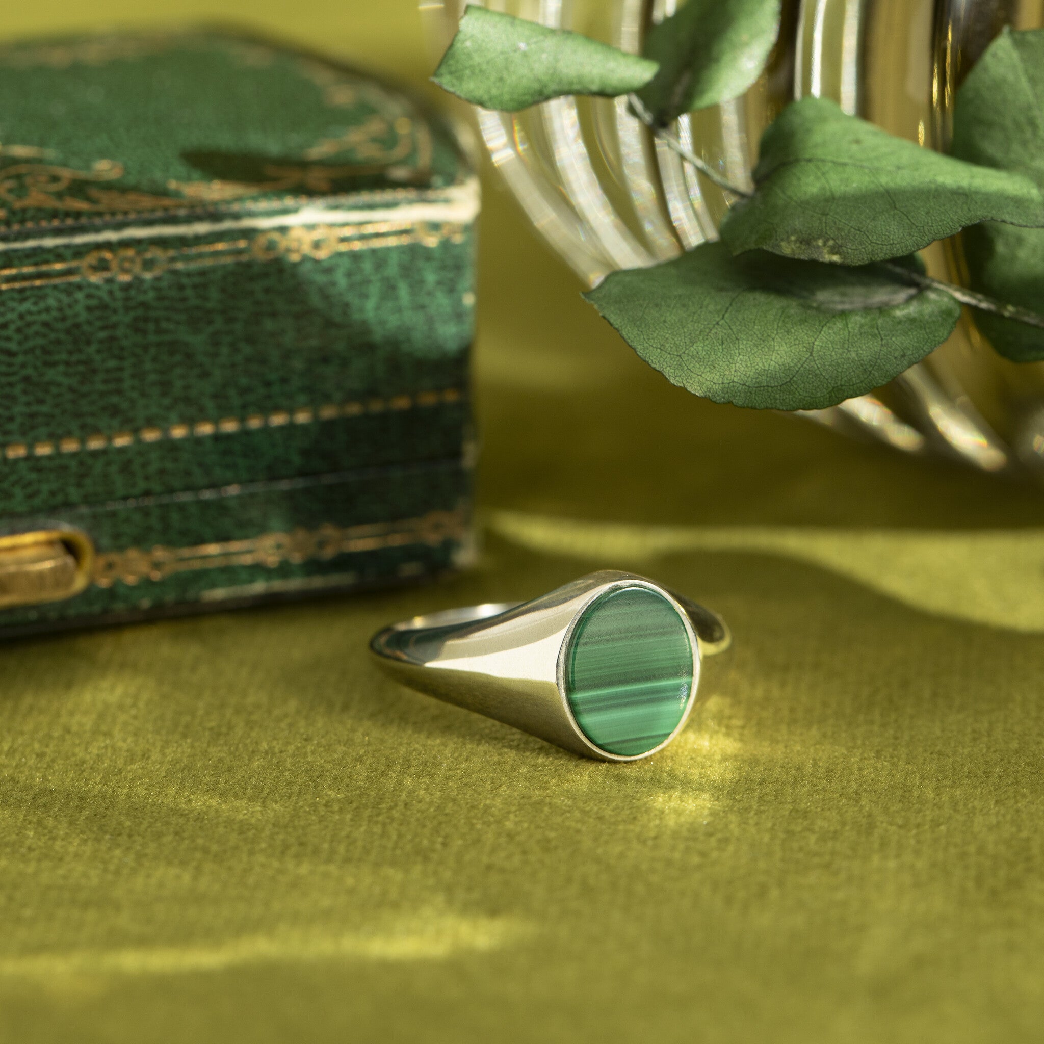Twiggy ring xs 925 - Royal green
