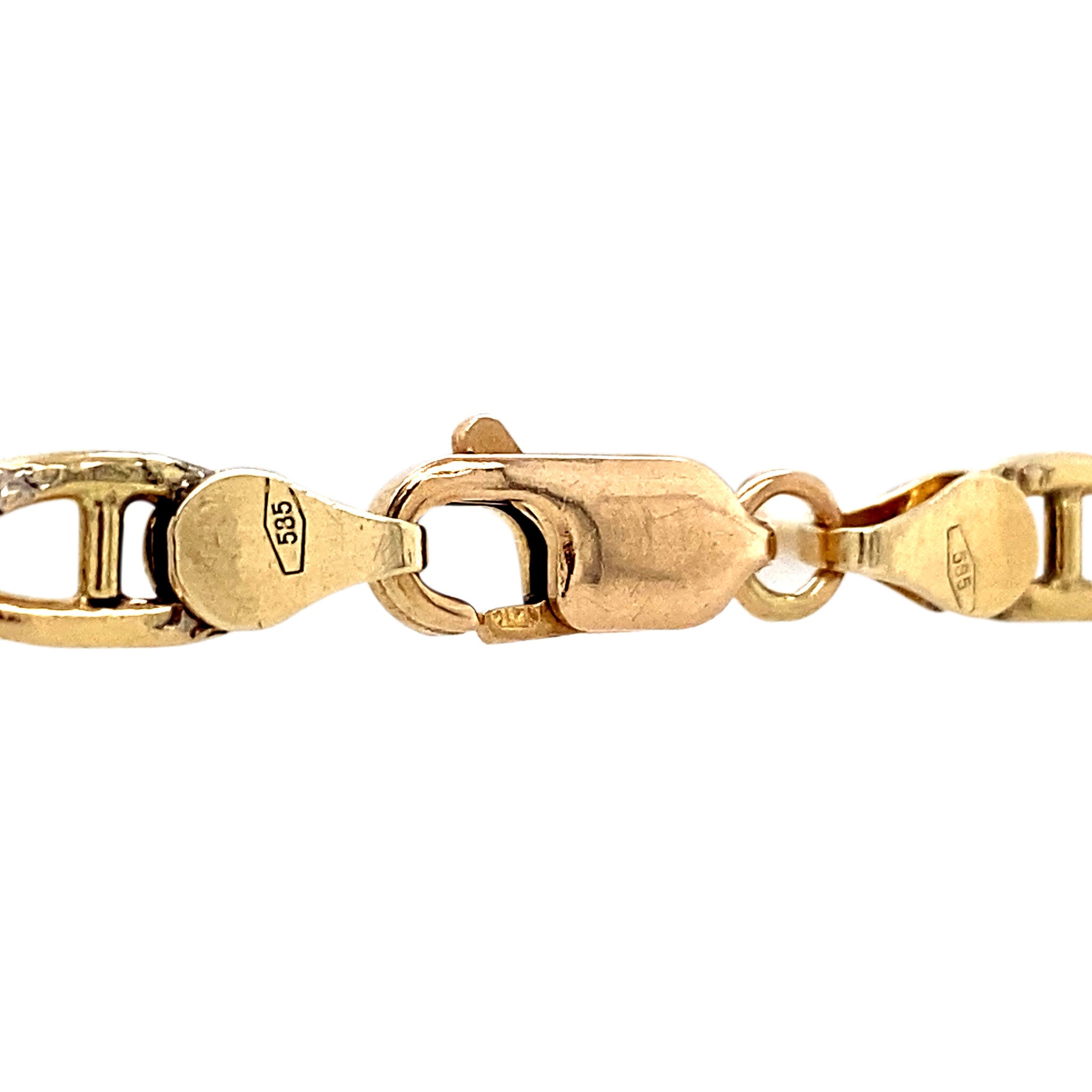 Bicolour vintage gold bracelet 14 carat