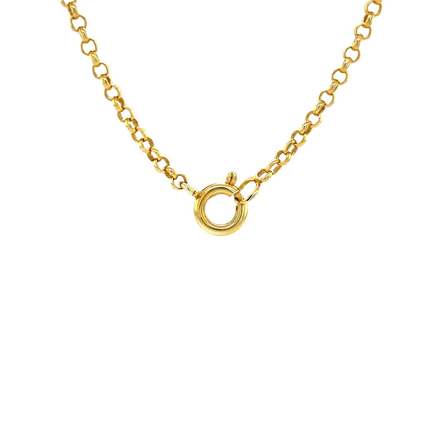 Gouden vintage jasseron collier 14 kt