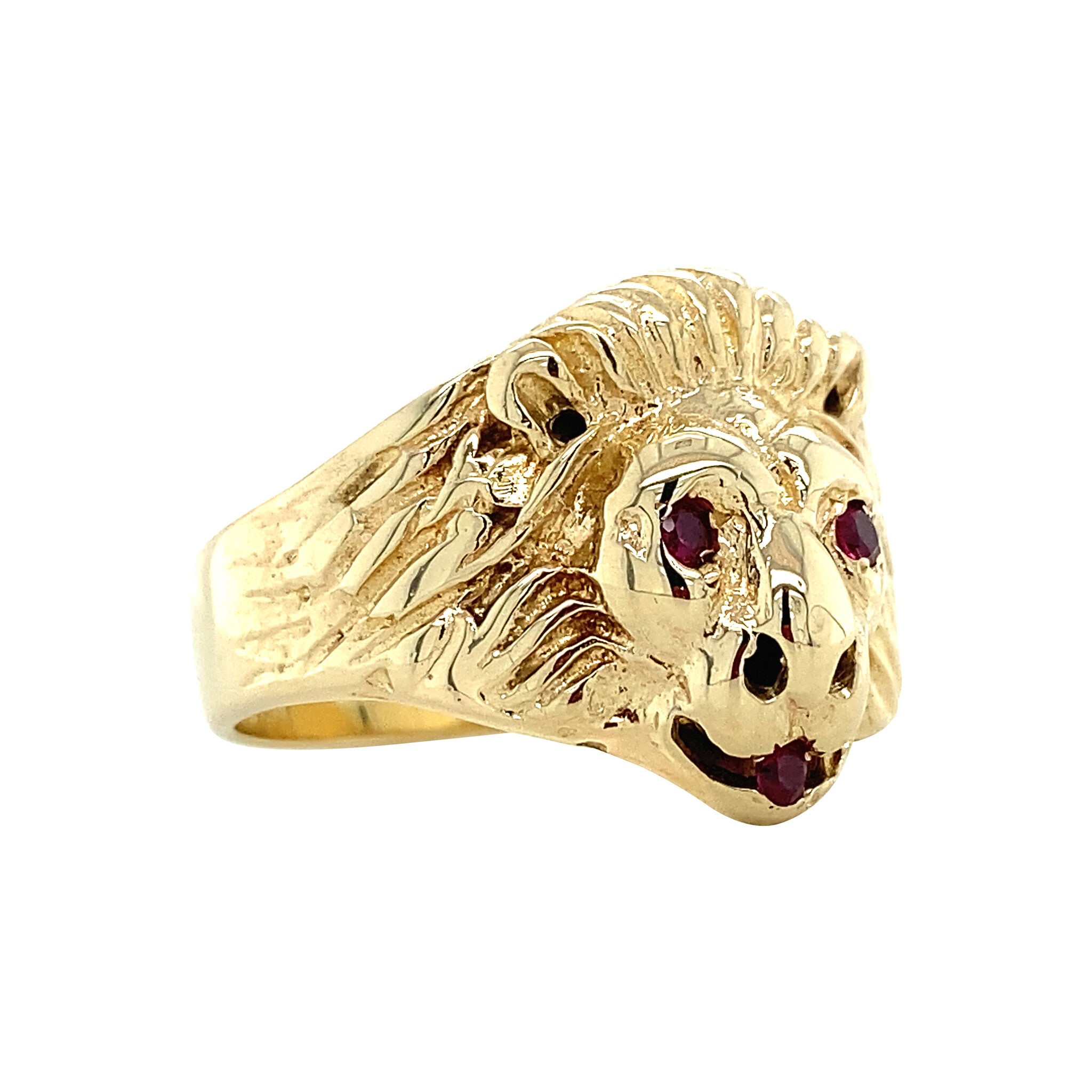 14 kt gold ring with ruby