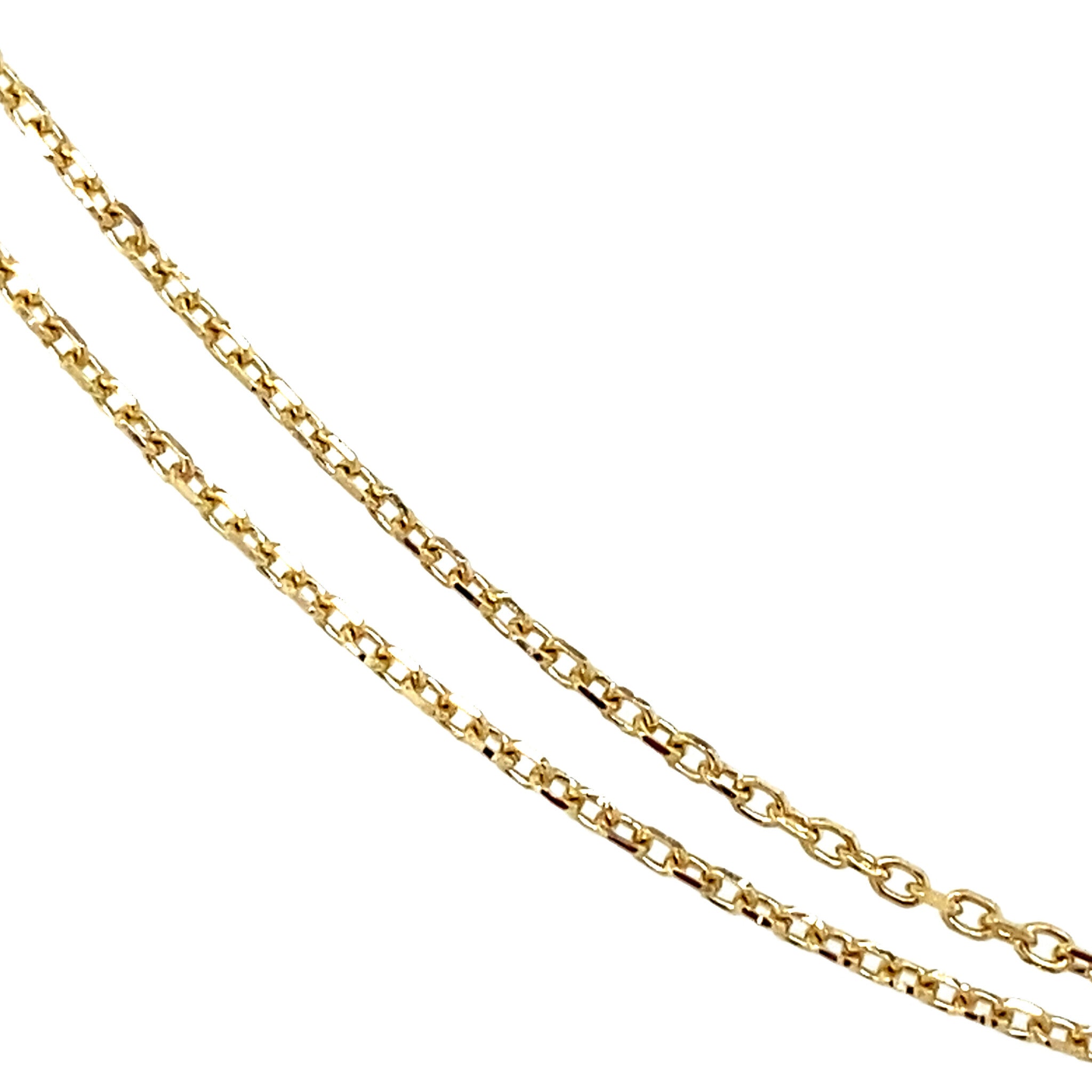 18 kt gold anchor necklace