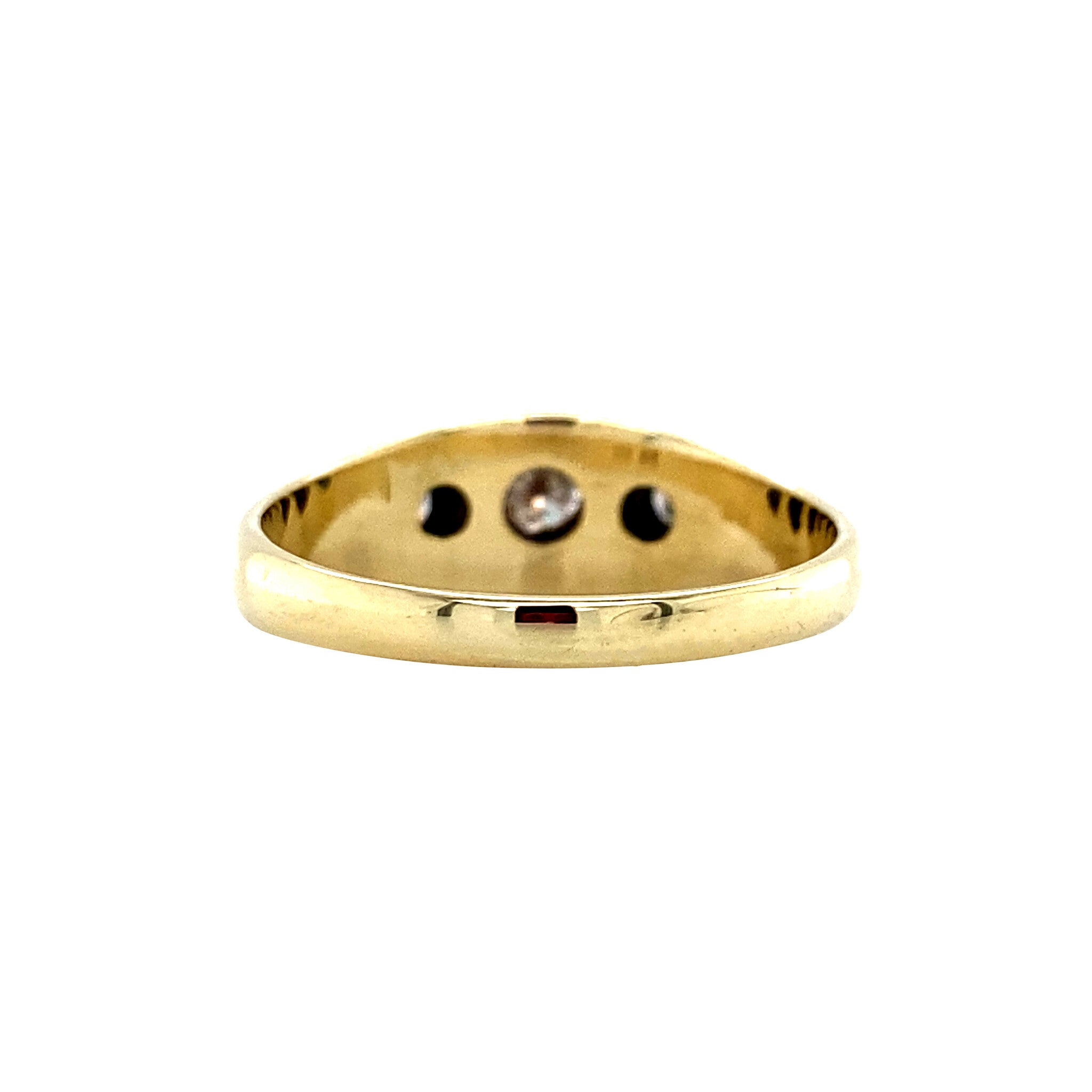 Gouden ring met diamant 14 krt