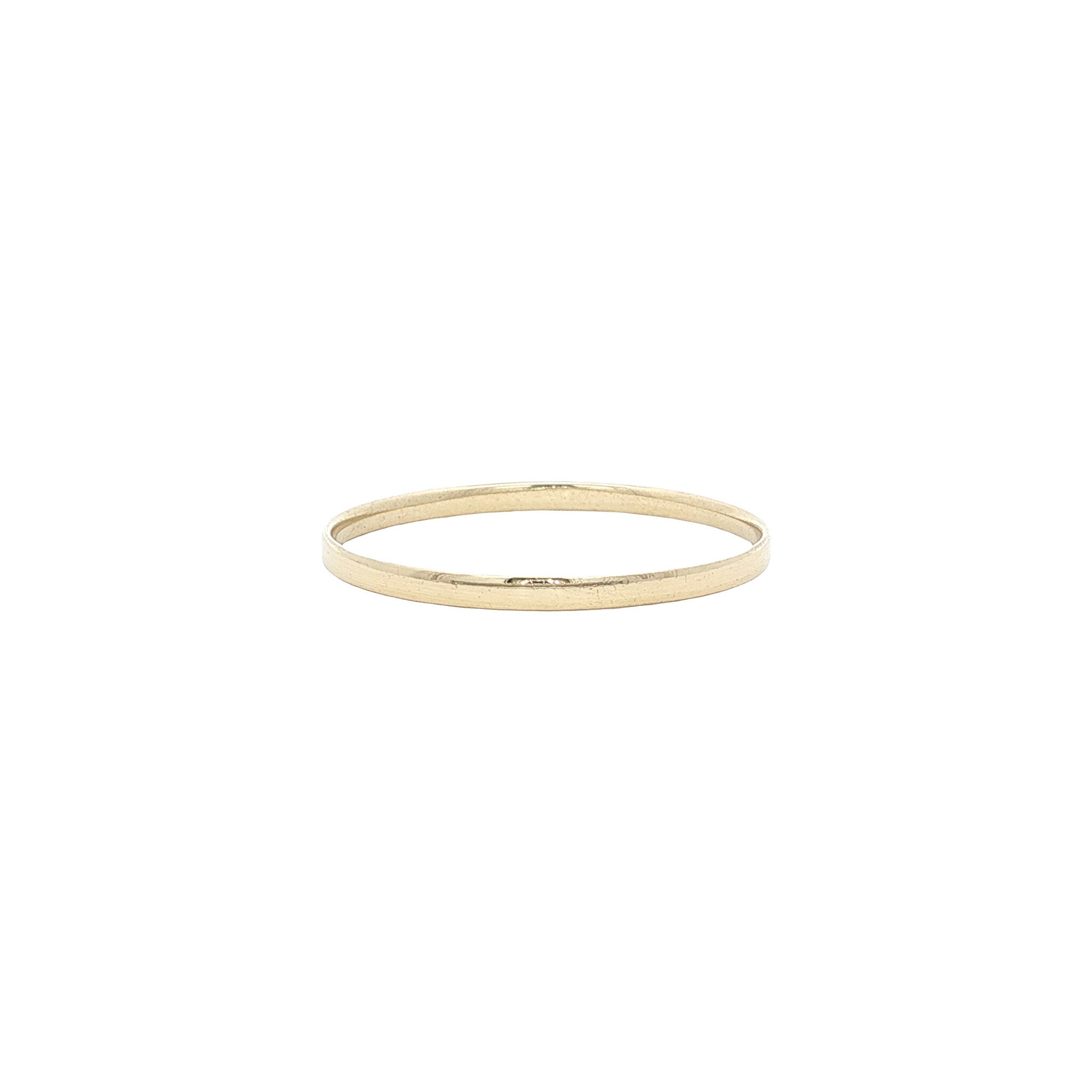 Gouden gladde ring 14 kt