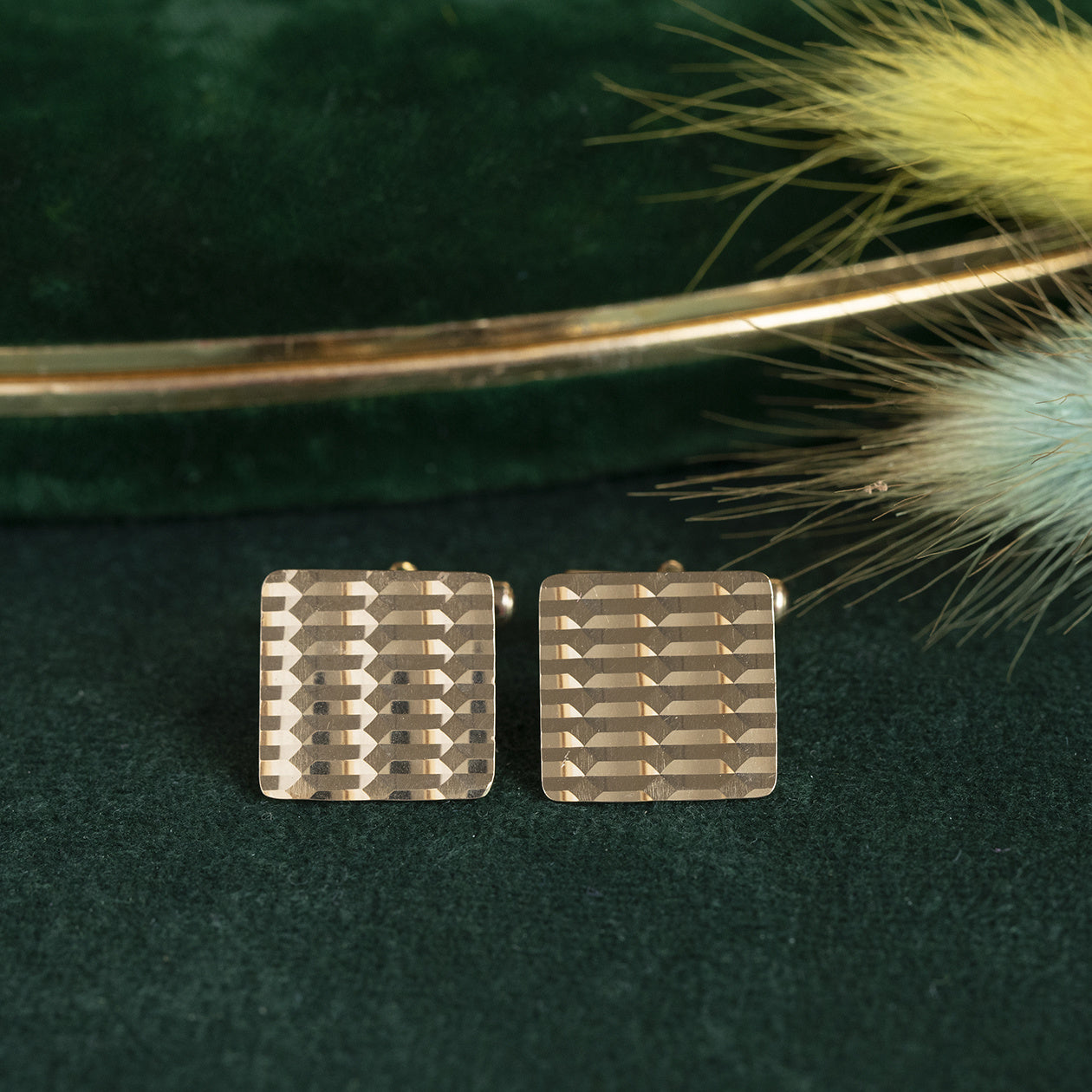 Gouden manchetknopen 18 krt