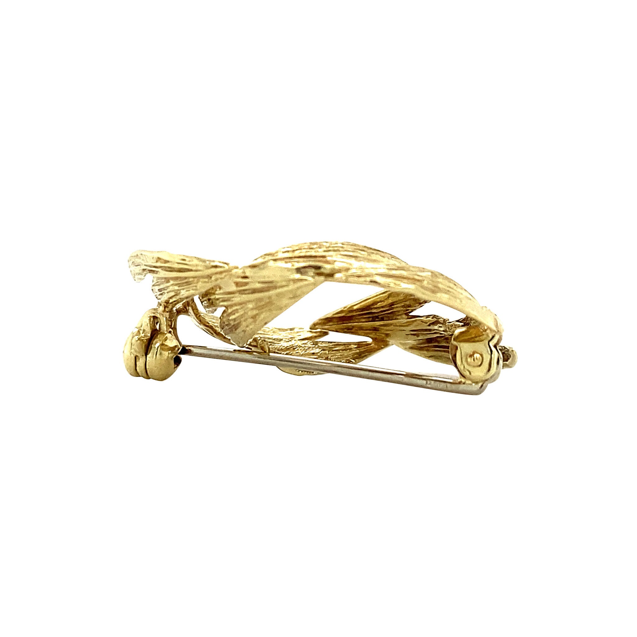 Vintage 14 kt gold fantasy brooch
