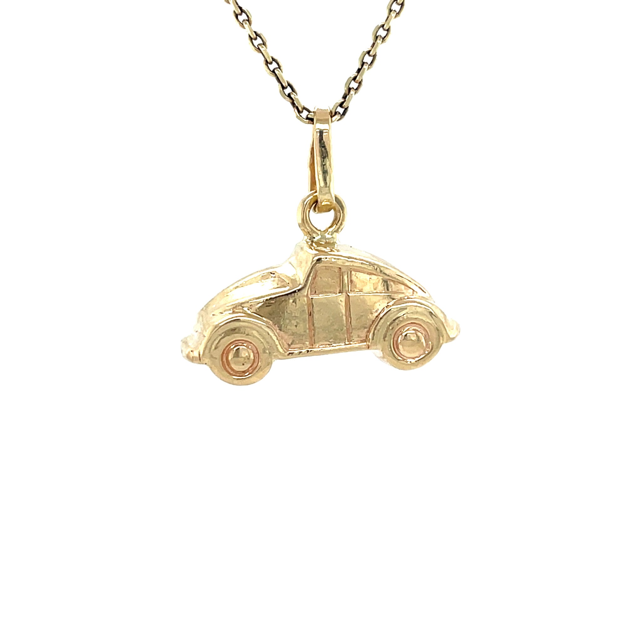 Gouden vintage auto hanger 14 kt