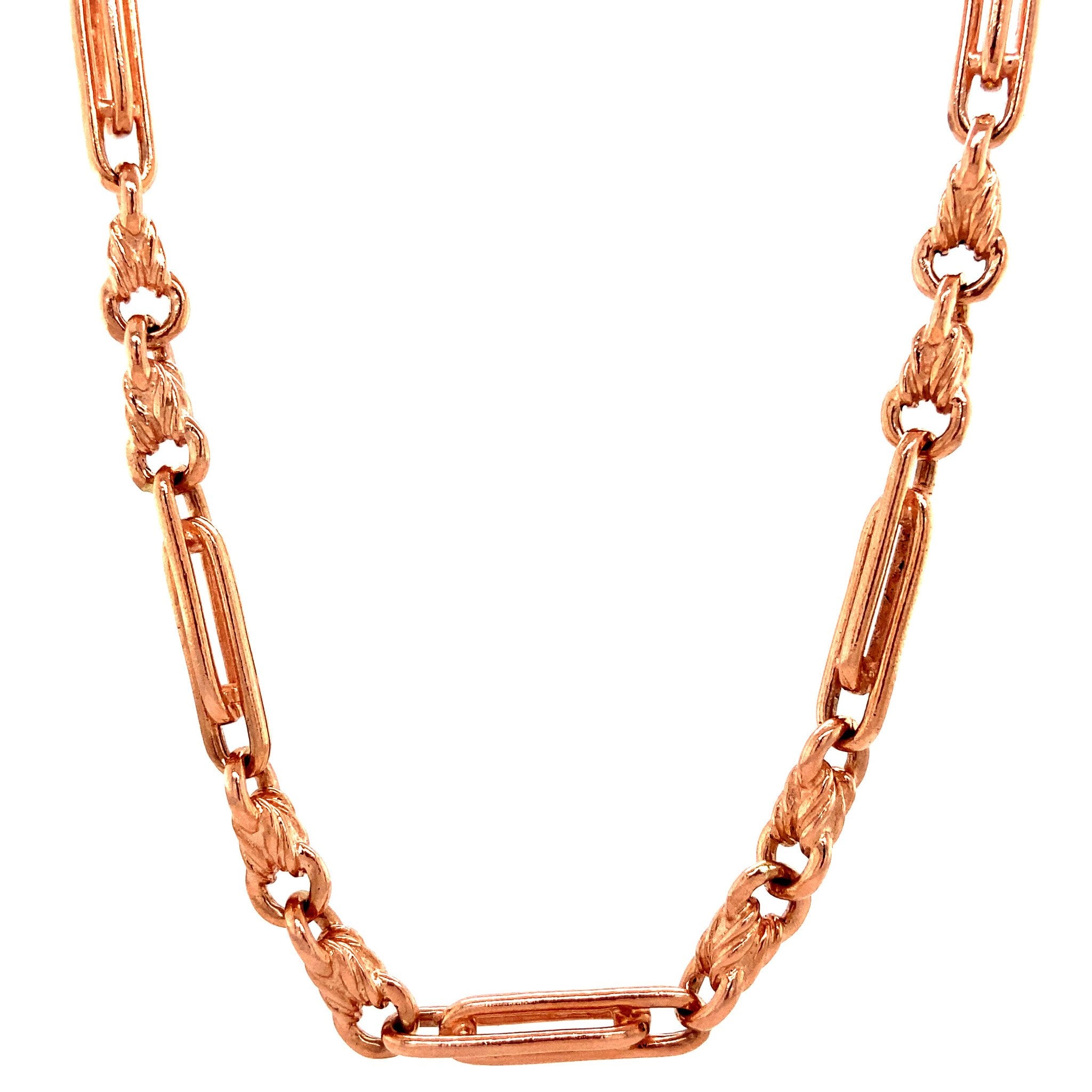 Rosé fantasie collier 8 krt