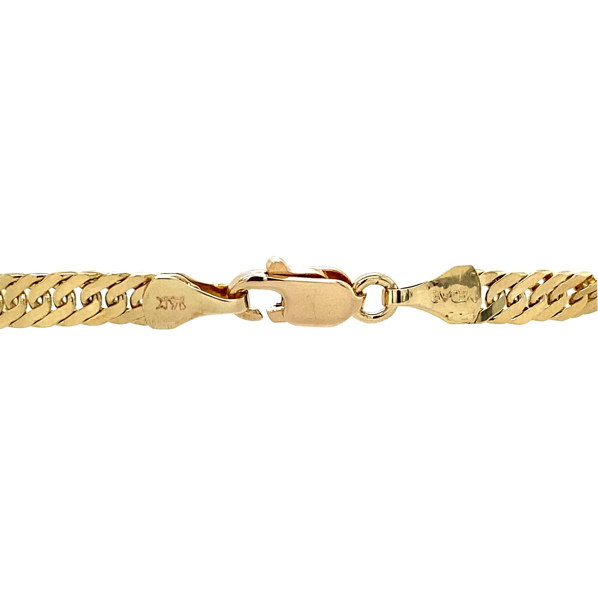 Gold vintage singapore bracelet 14 kt
