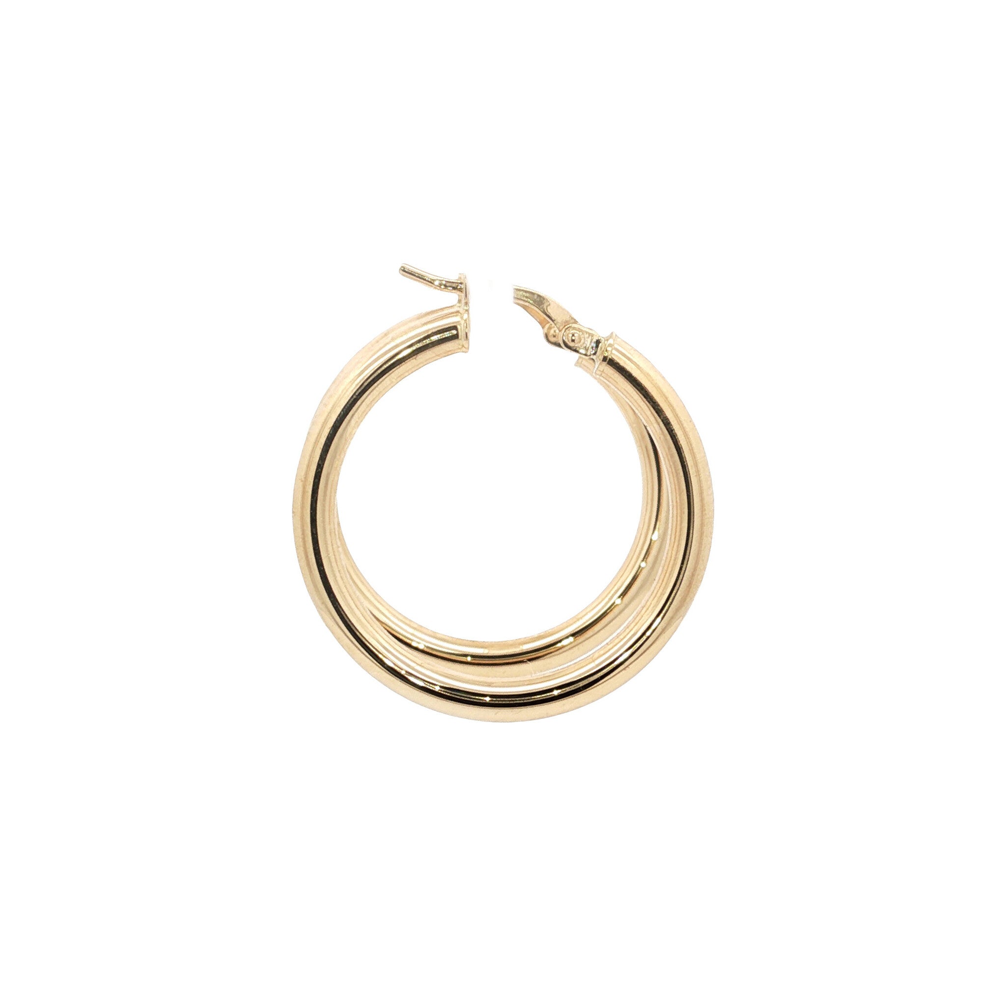 Smooth 9 kt earrings