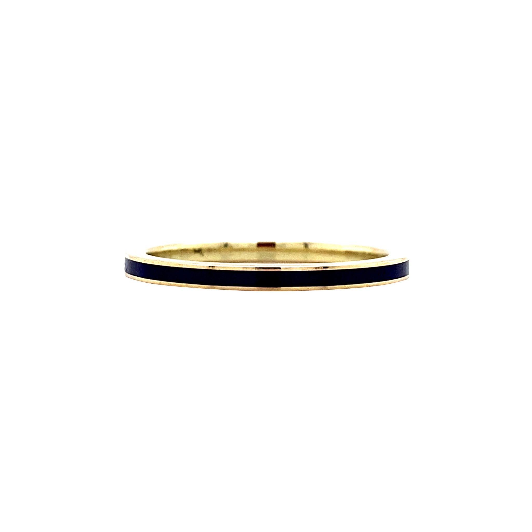 Gold ring with enamel 14 kt