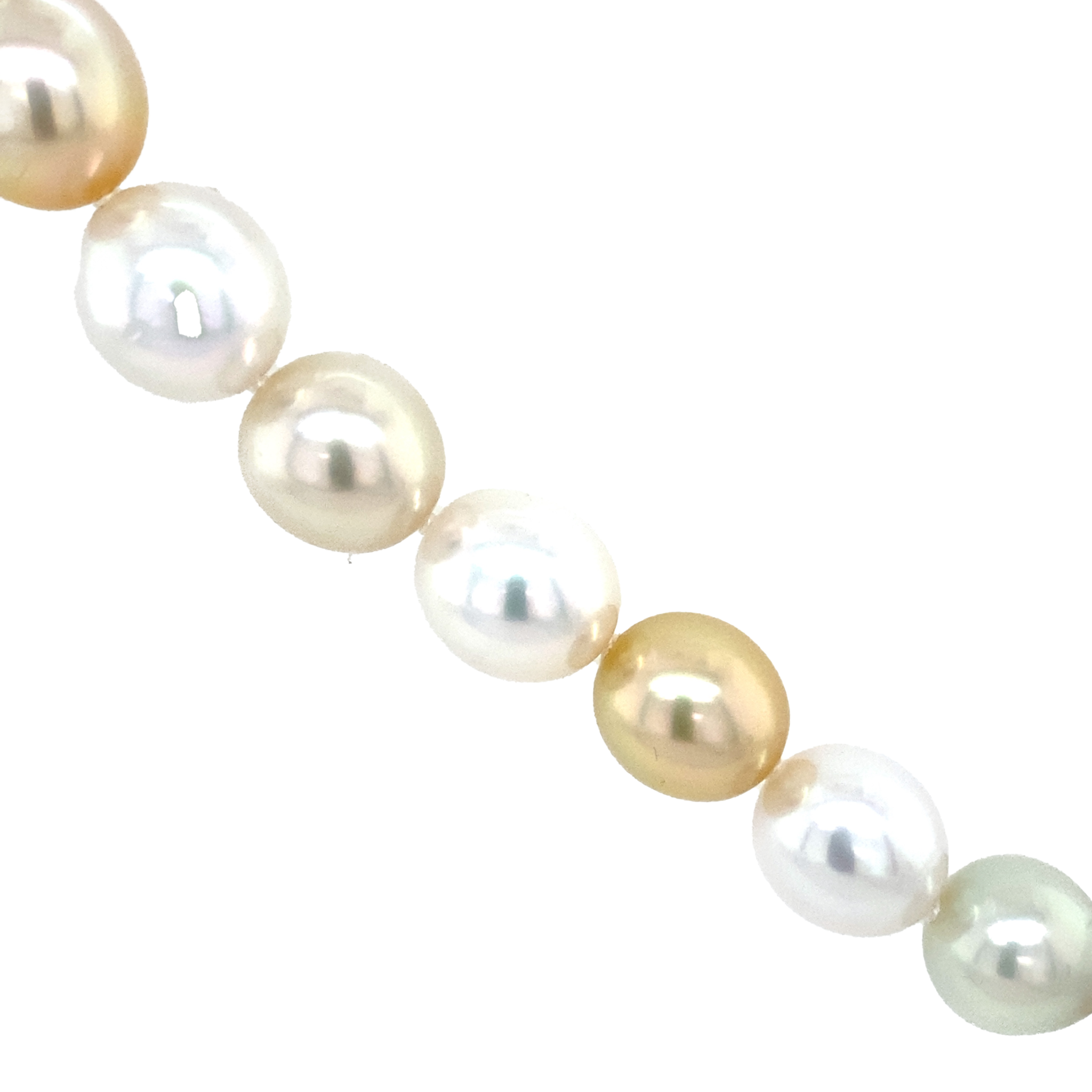 Schoeffel parel collier met diamant 18 krt