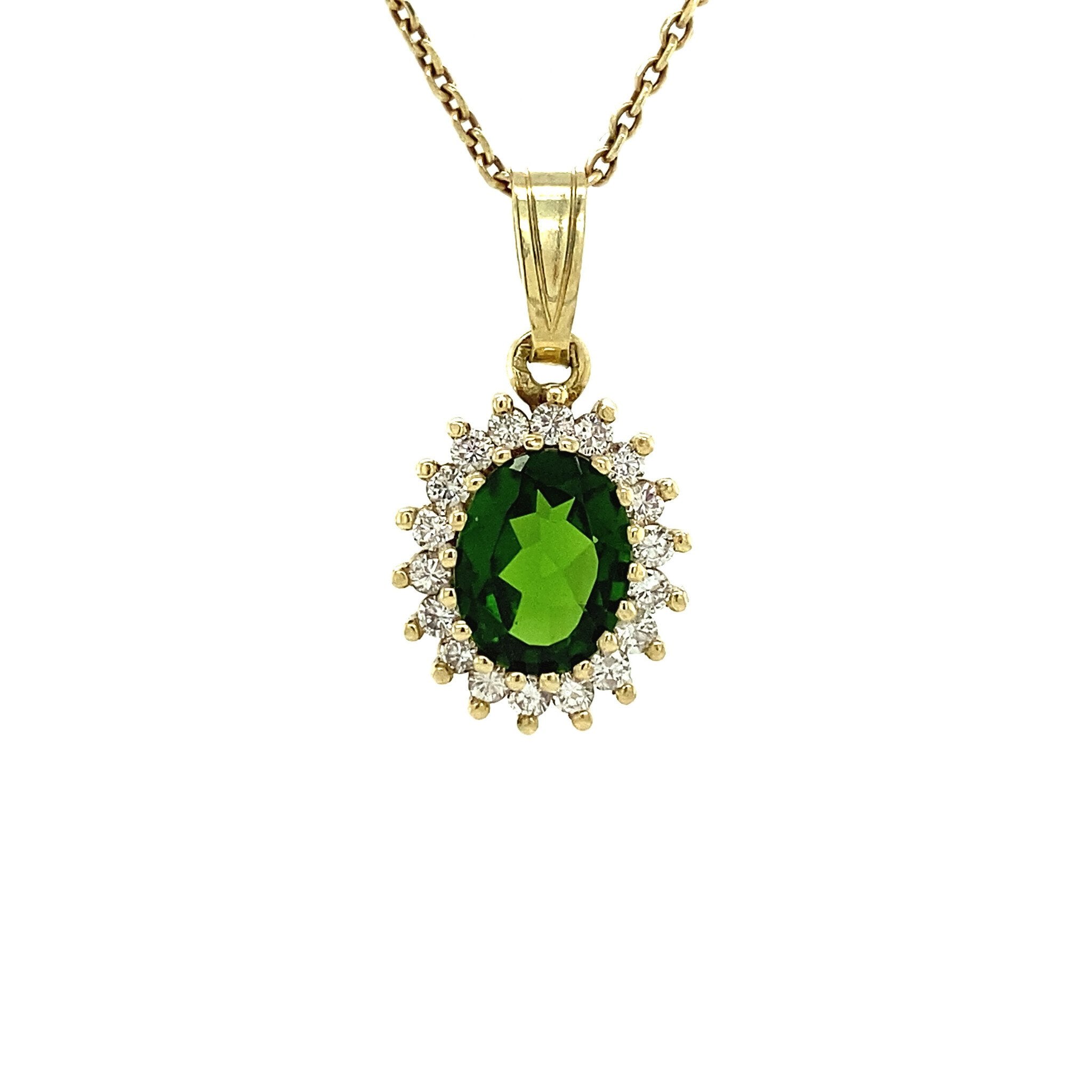 Lady di pendant 14 krt - Moss
