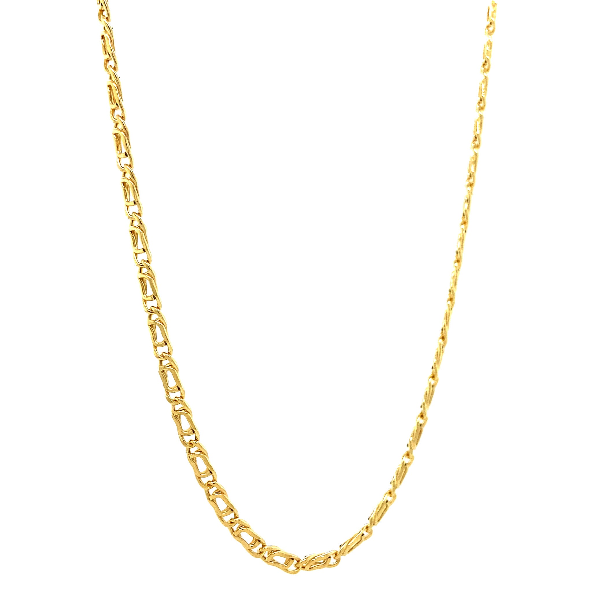 Gouden fantasie collier 14 krt