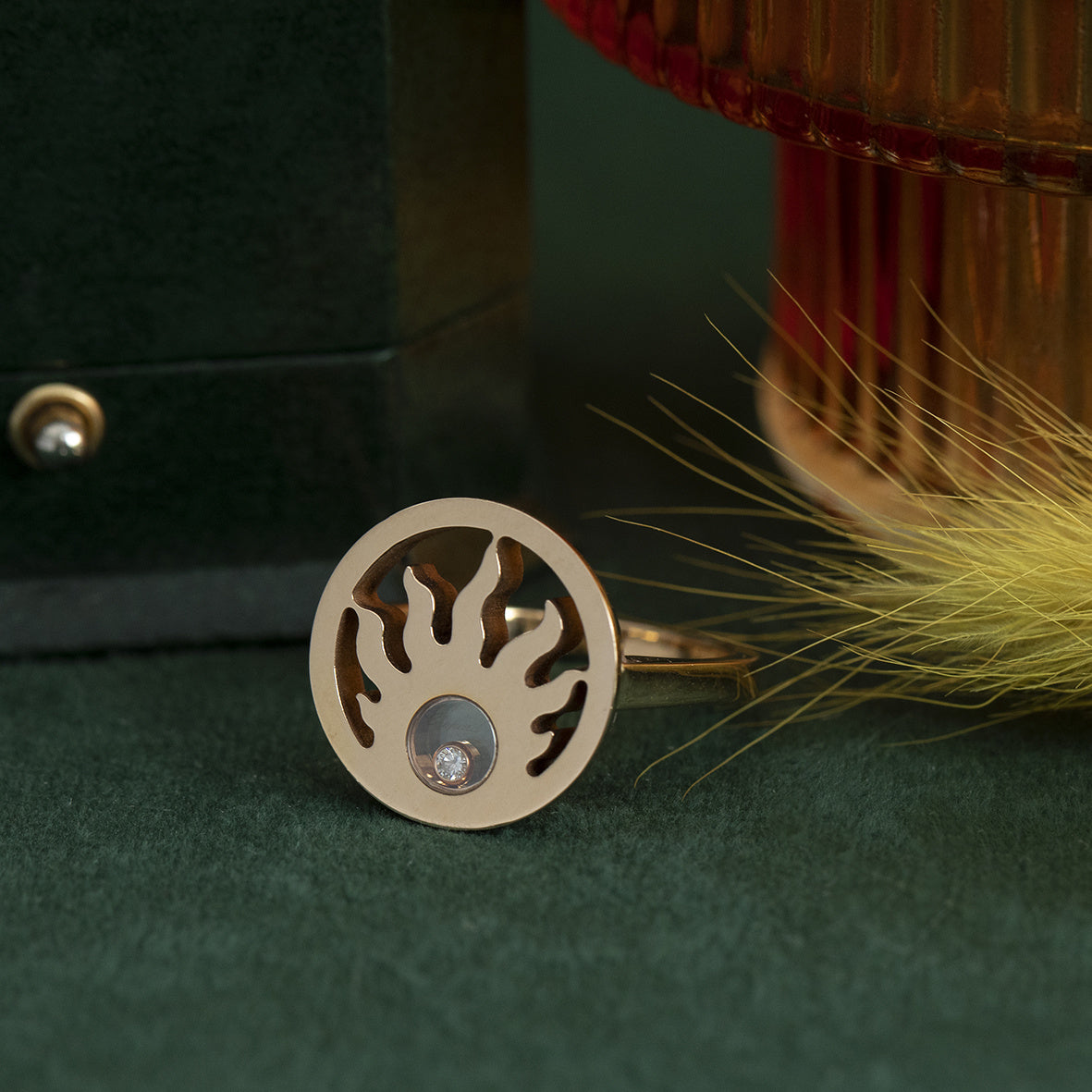 Gouden ring Chopard met diamant 18 krt