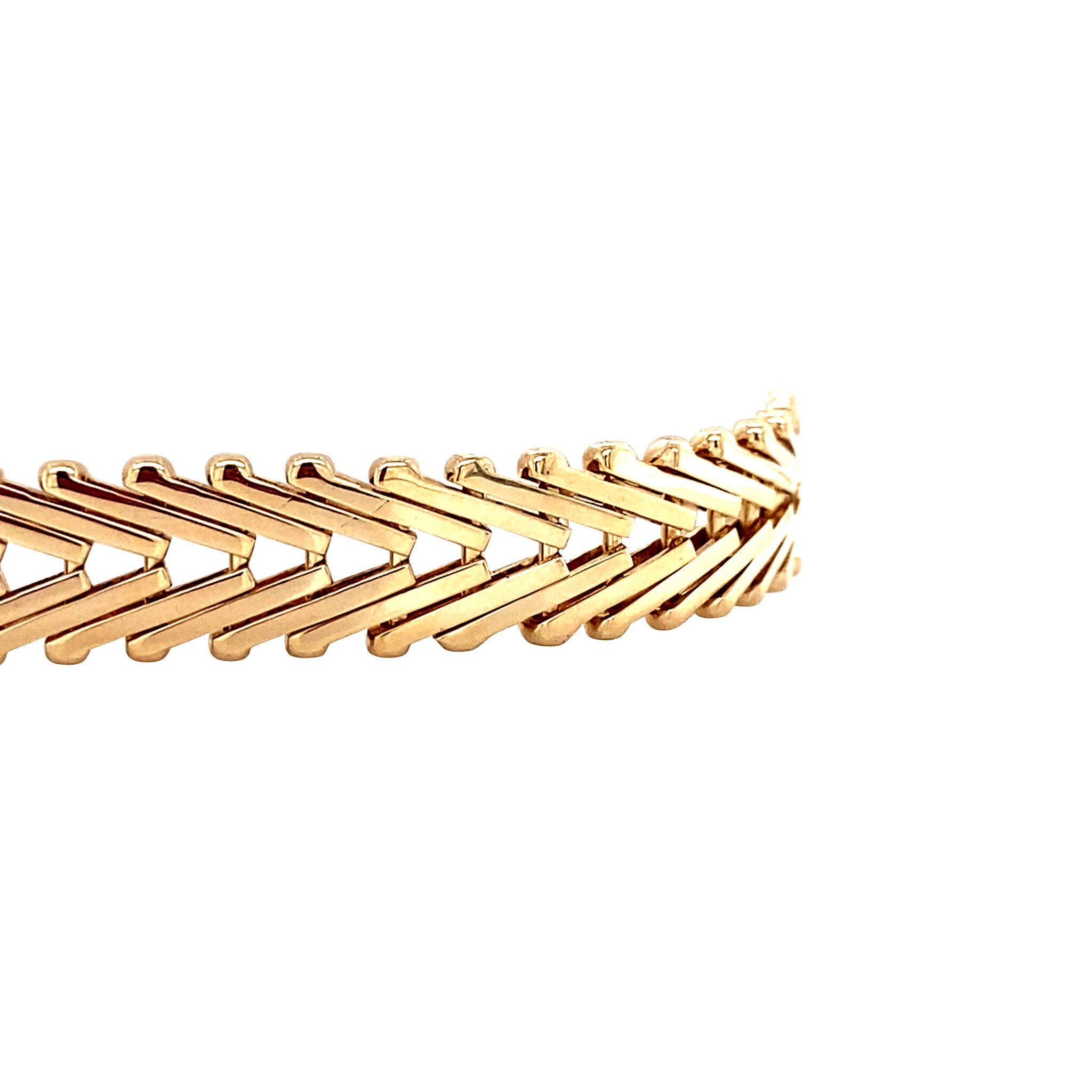 Vintage gold fantasy bracelet, 14 kt