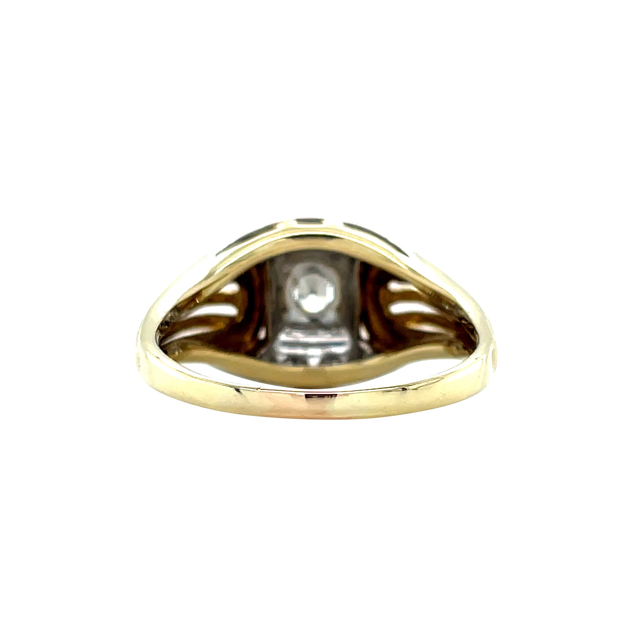 14 kt gold ring with diamond