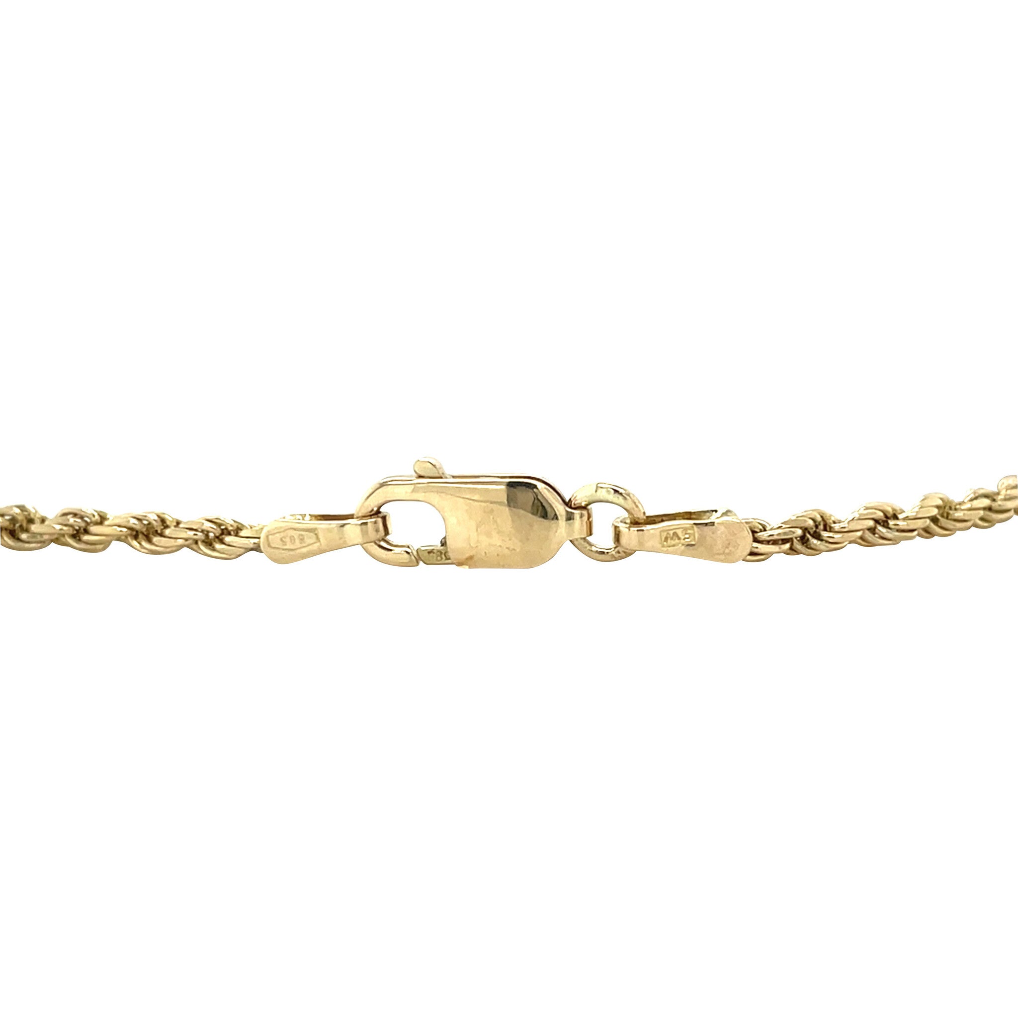Gouden vintage koord armband 14 kt