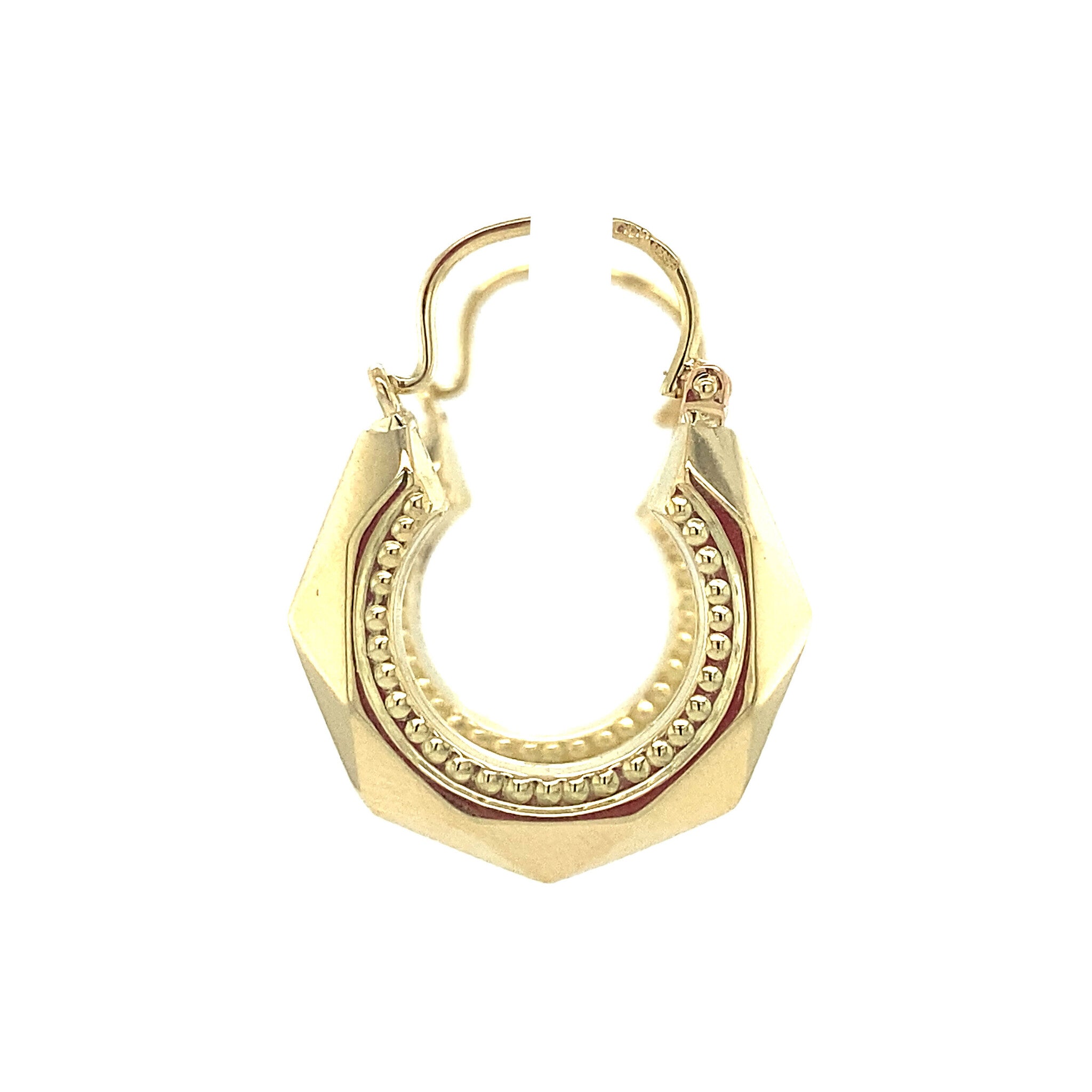 Gouden oorringen fantasie 14 krt