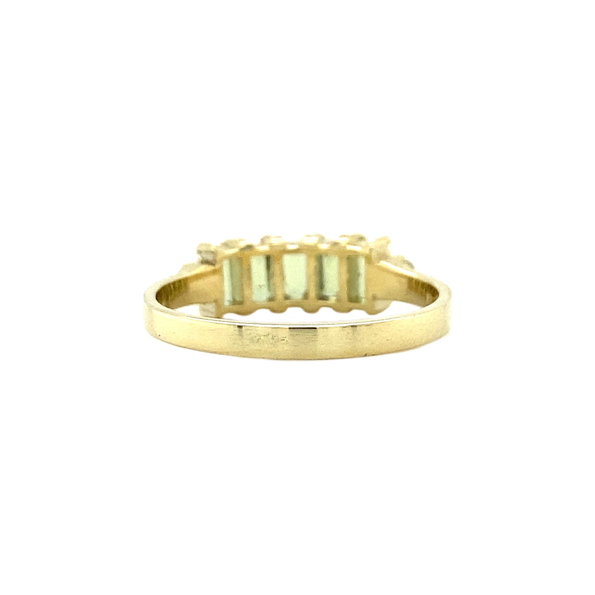 Jackie ring 14 krt - lime