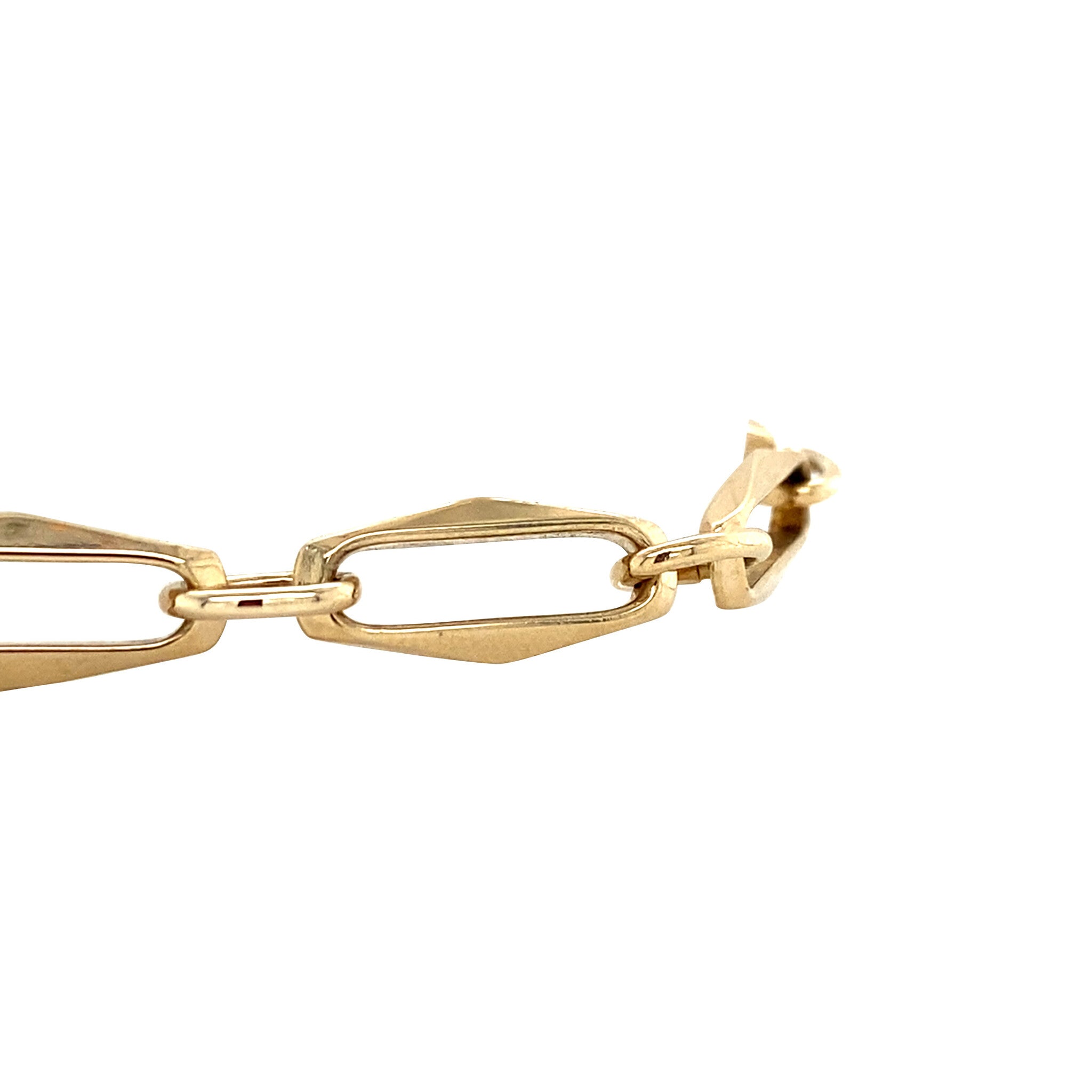 Gouden vintage closed for ever armband 14 krt