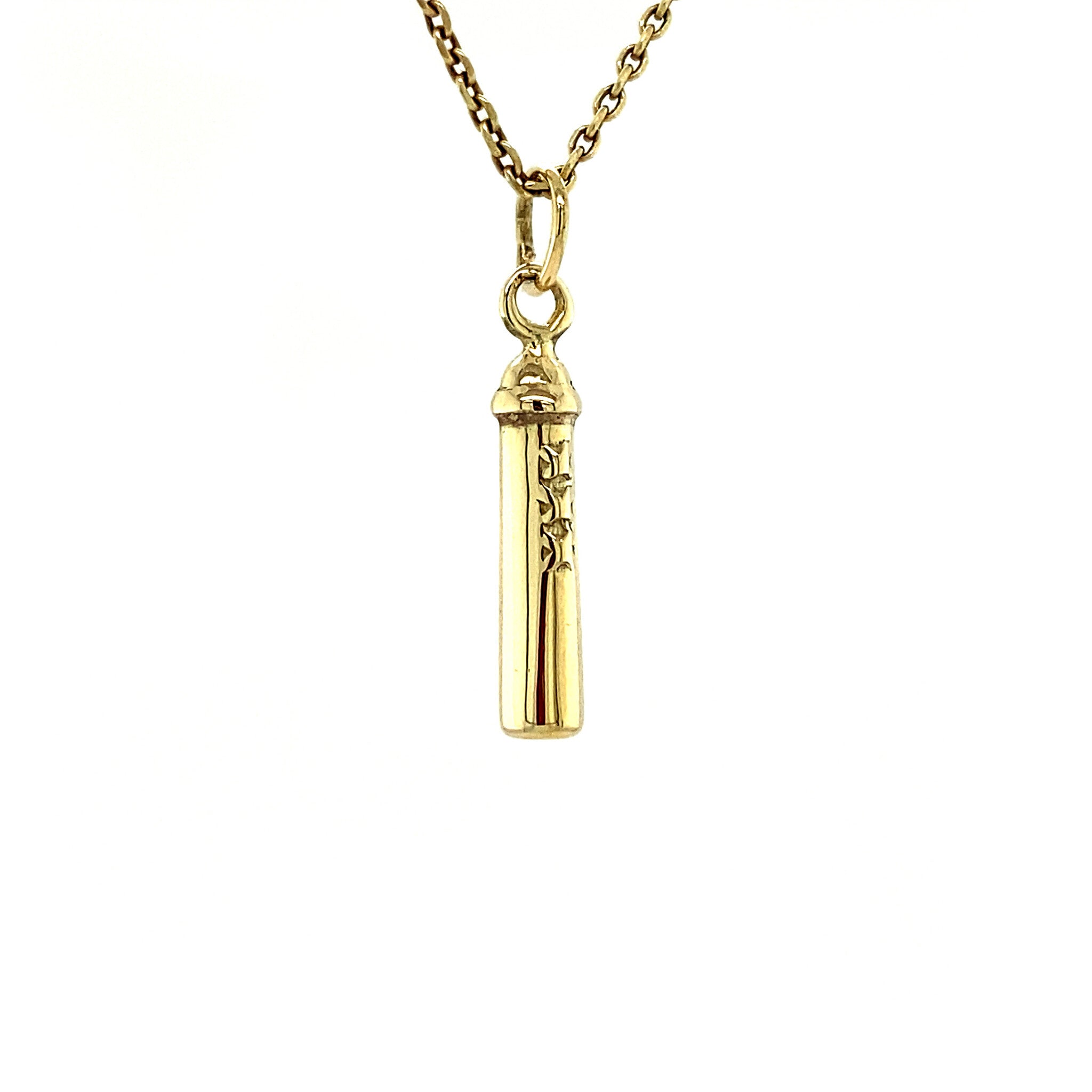 Gold pendant Amsterdammertje 14 krt