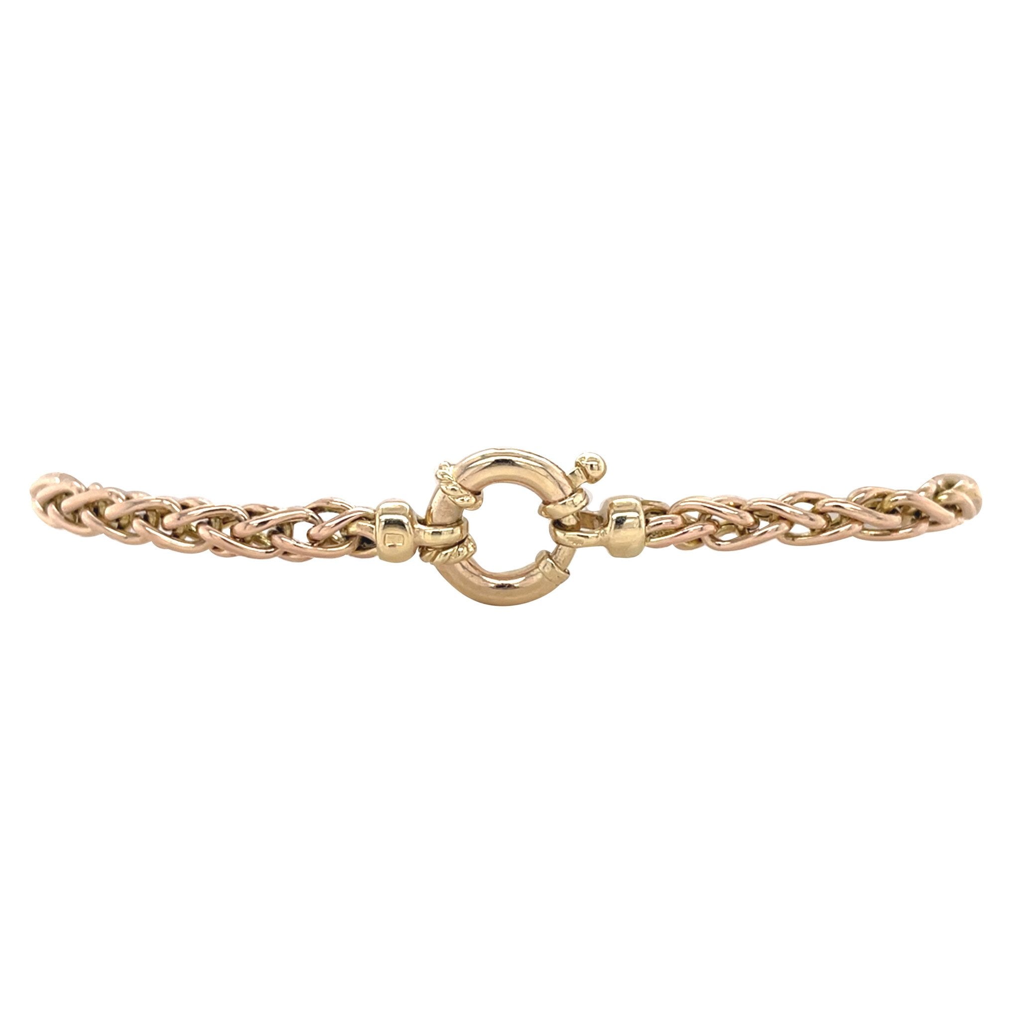 Vintage gold fox-tail bracelet, 14 kt