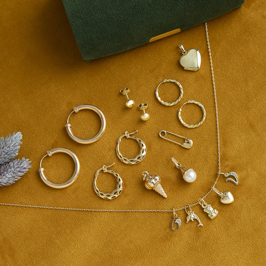 Gouden vintage beertje hanger 14 krt