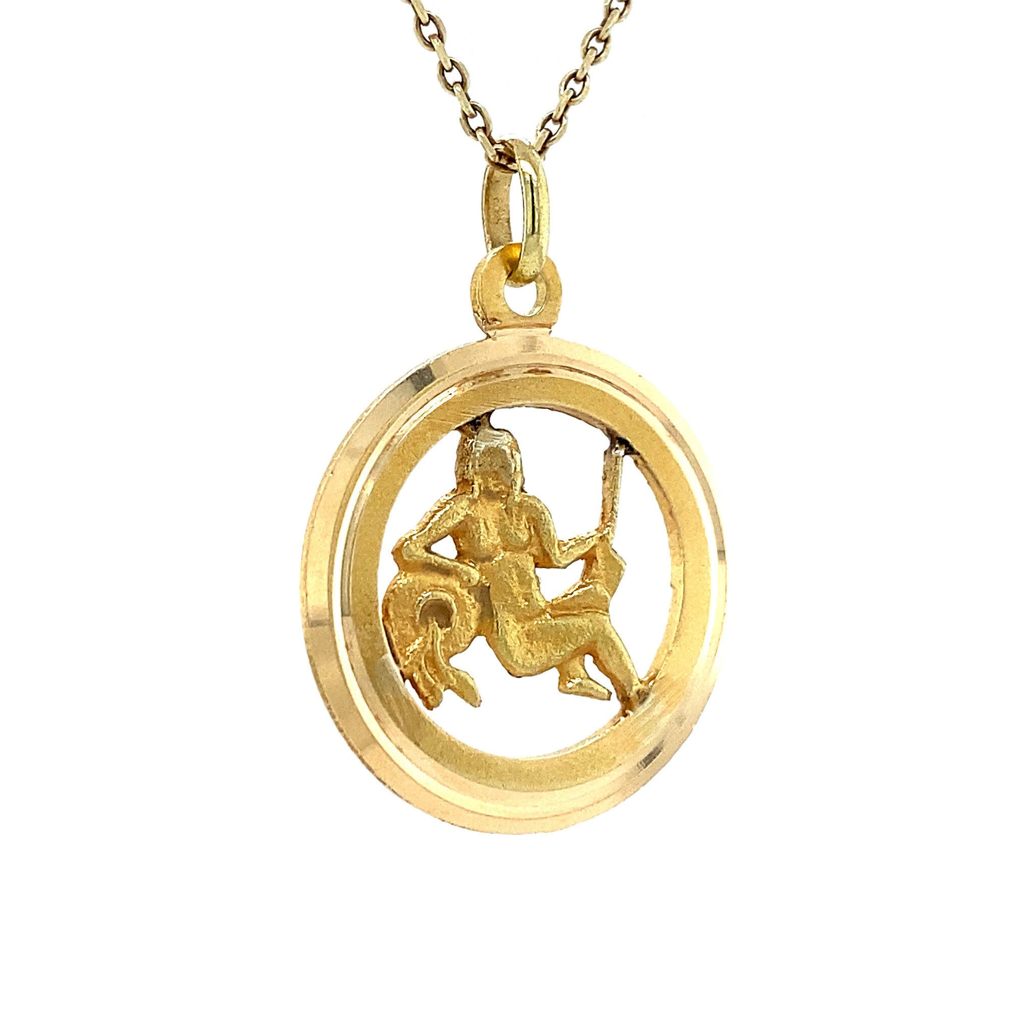 Gouden waterman hanger 18 krt