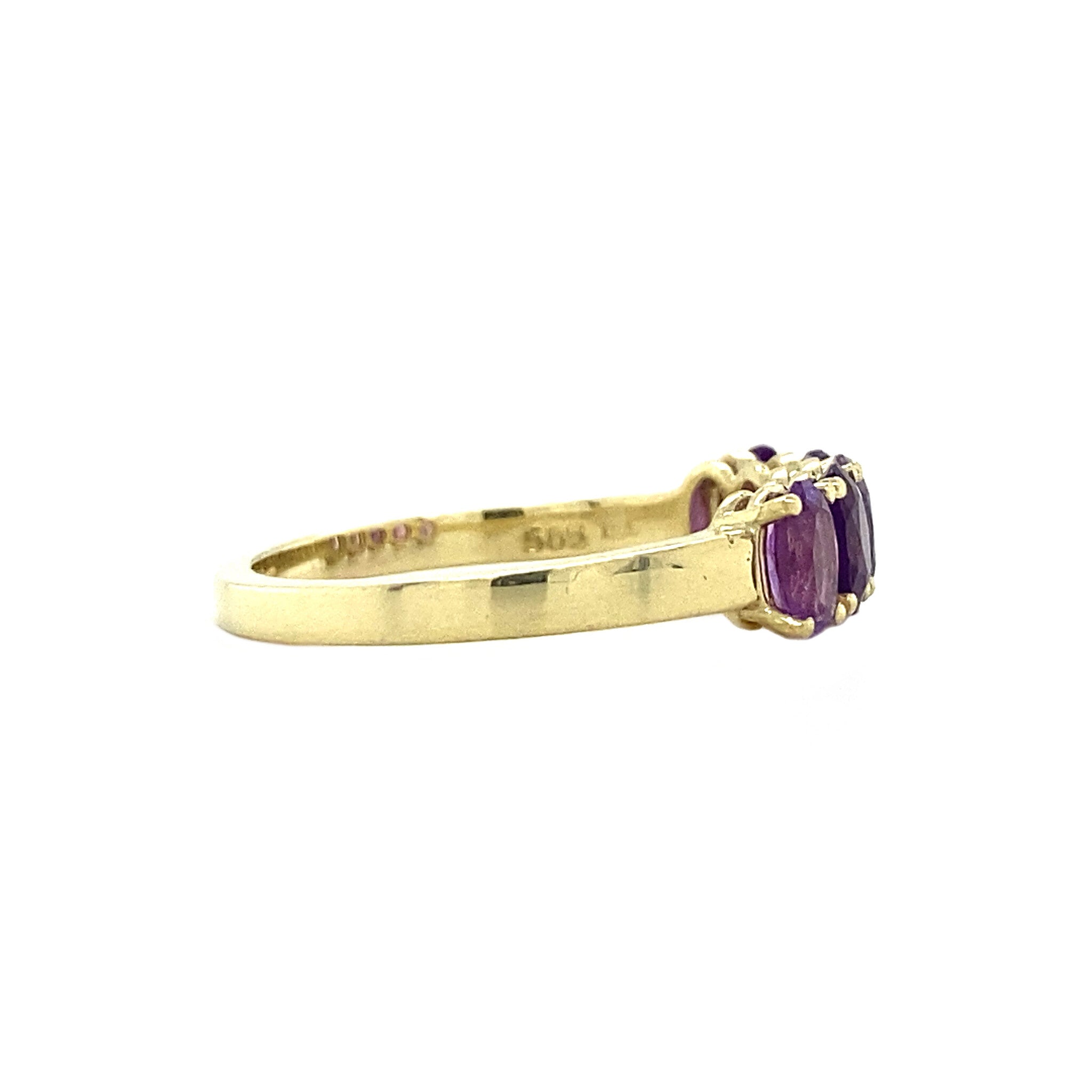 Josephine ring 14 krt - Violet