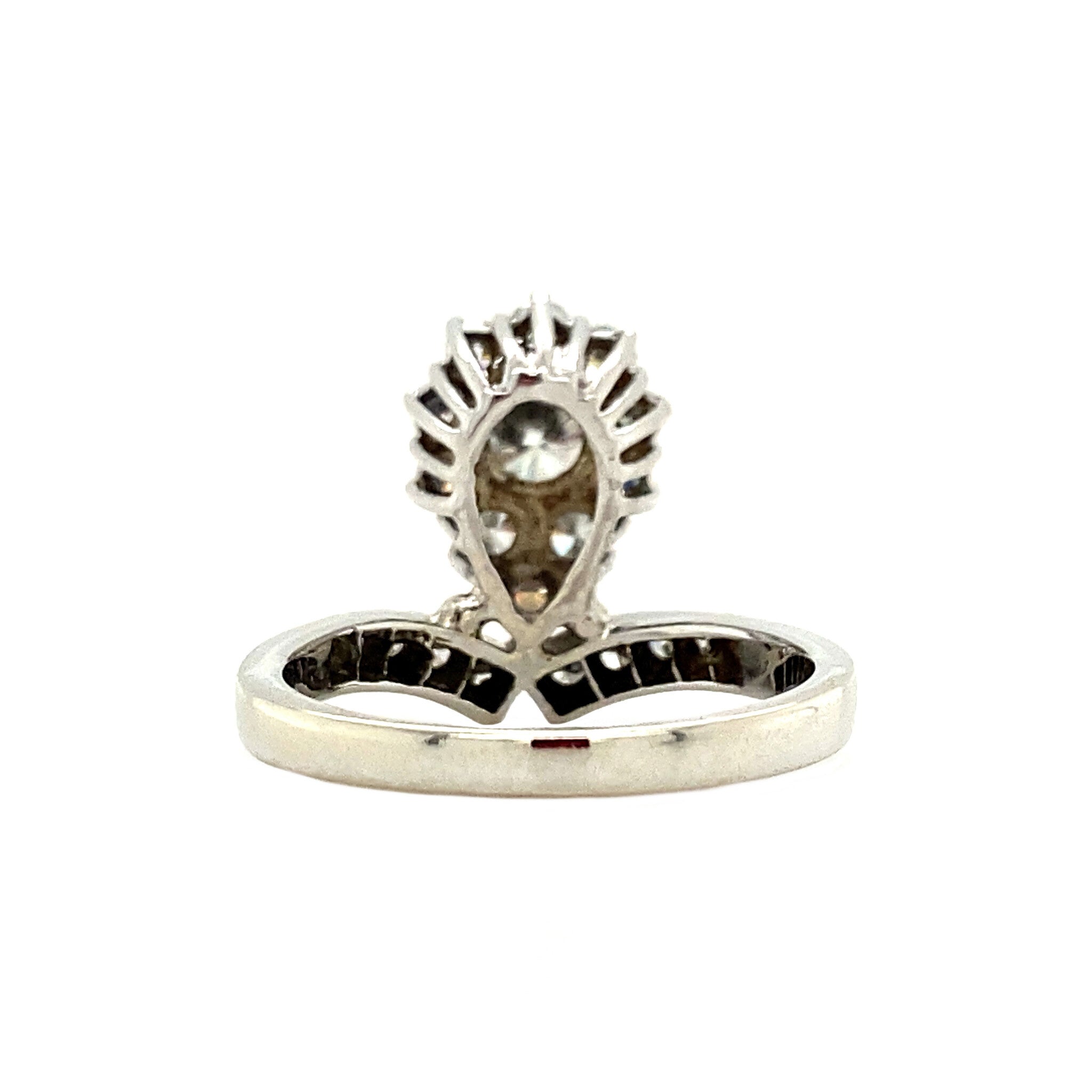 Witgouden ring met diamant 18 krt