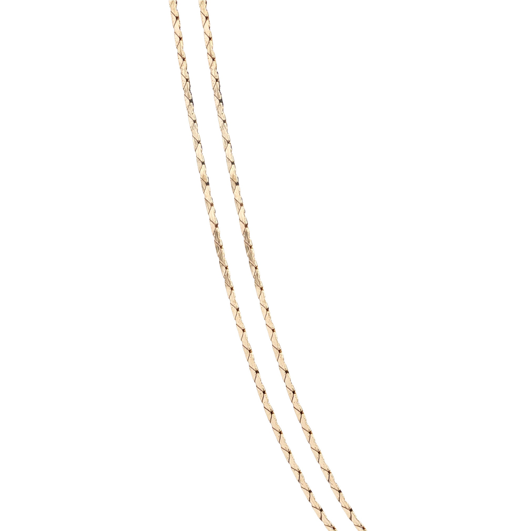 Gouden vintage cobra collier 14 kt