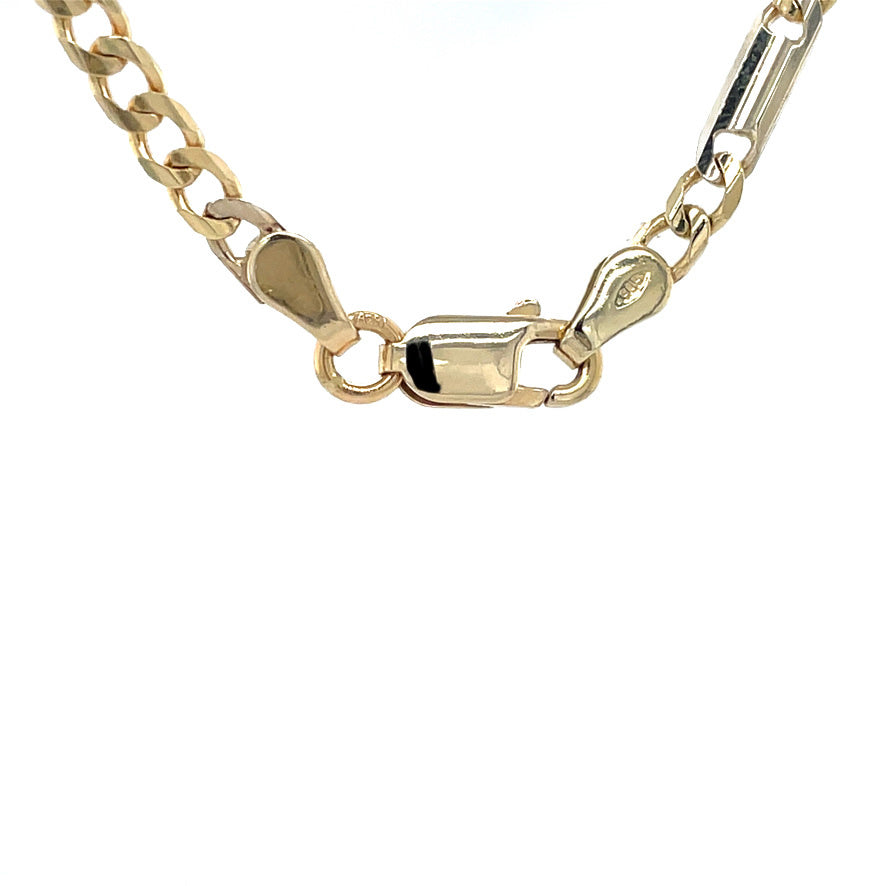 Bicolour gold vintage fantasy necklace 14 carat