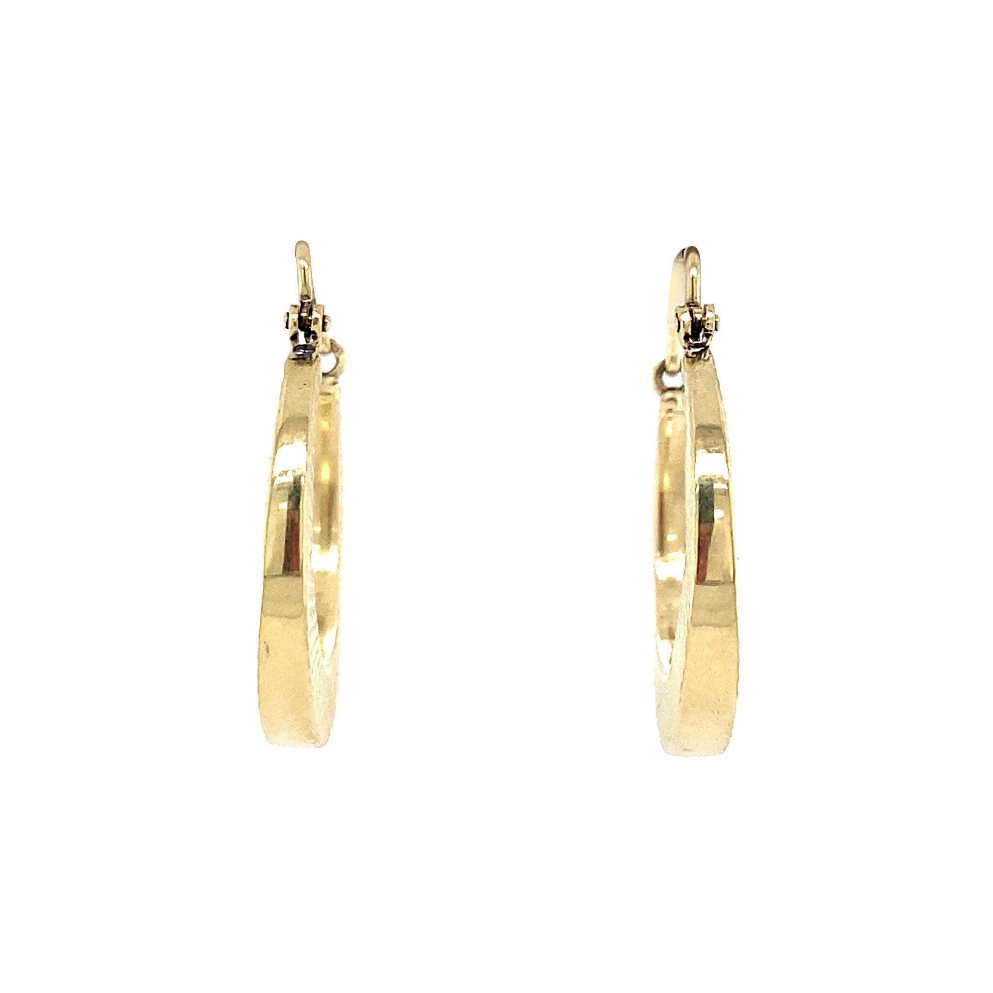 Gouden oorringen fantasie 14 krt