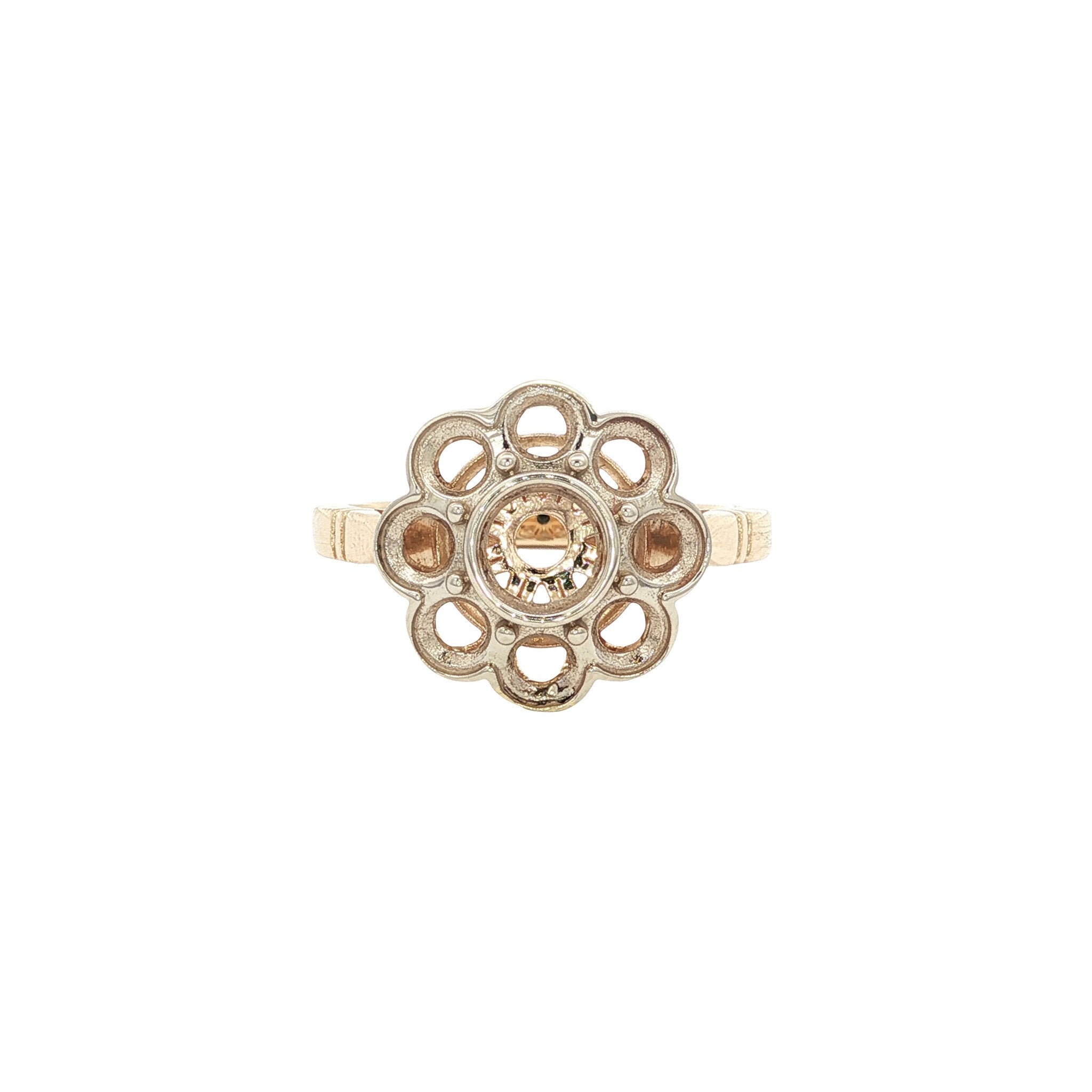 Gouden montuur ring 14 kt