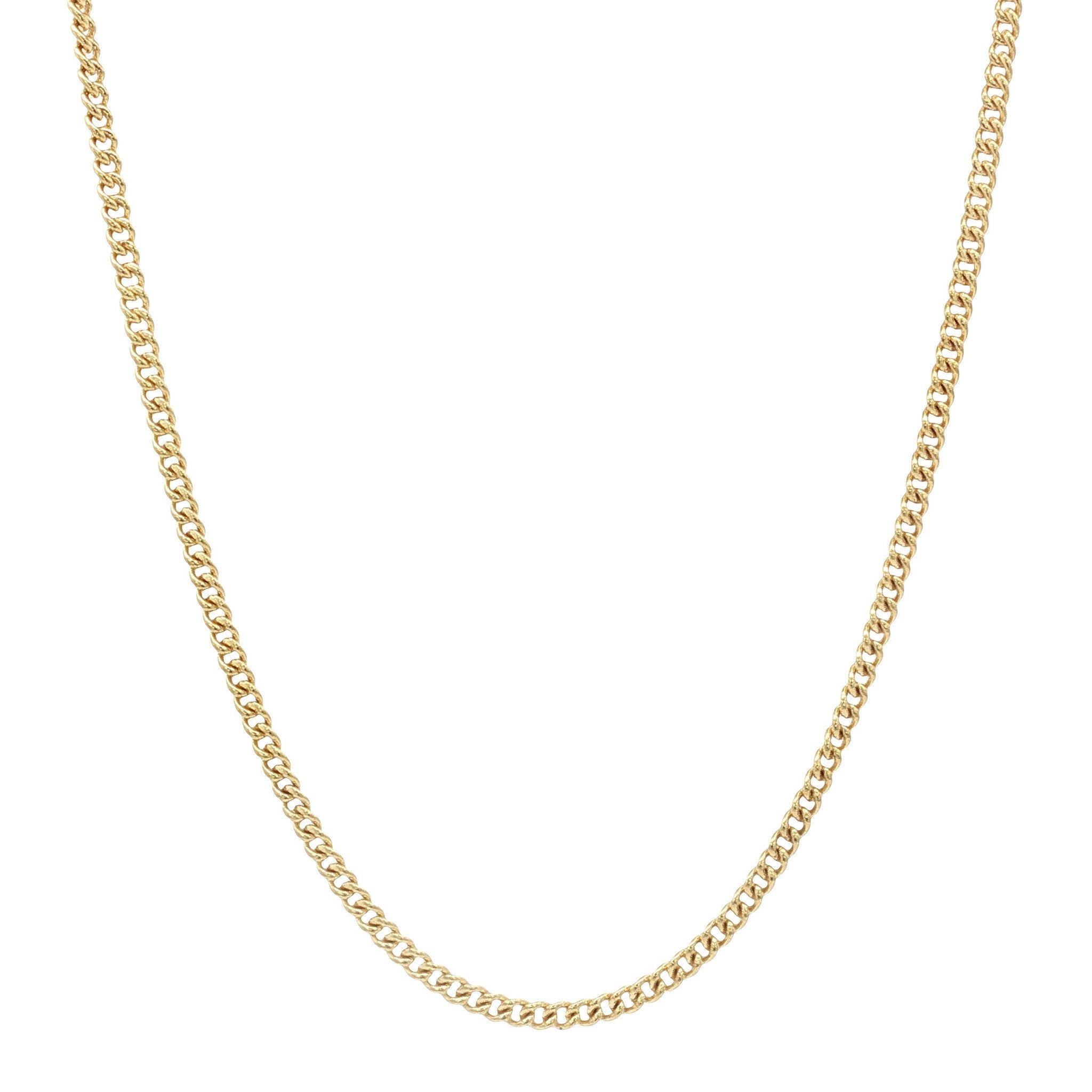 Gouden vintage gourmet lengtecollier 14 kt