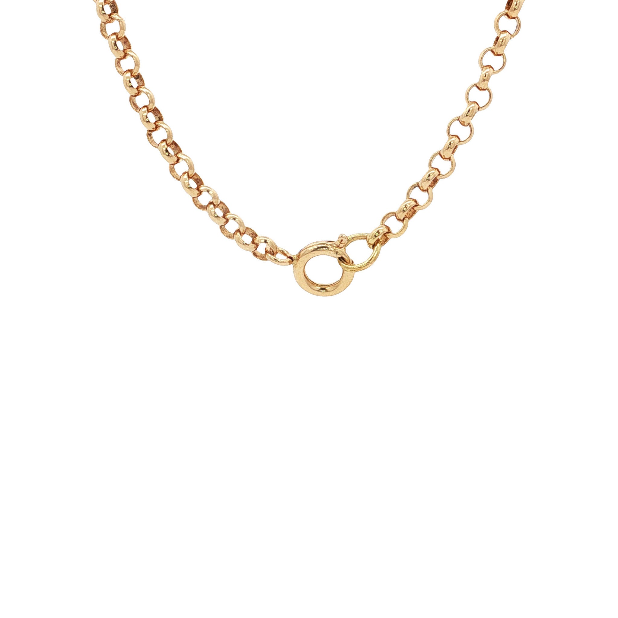 Gold vintage jasseron necklace 14 kt