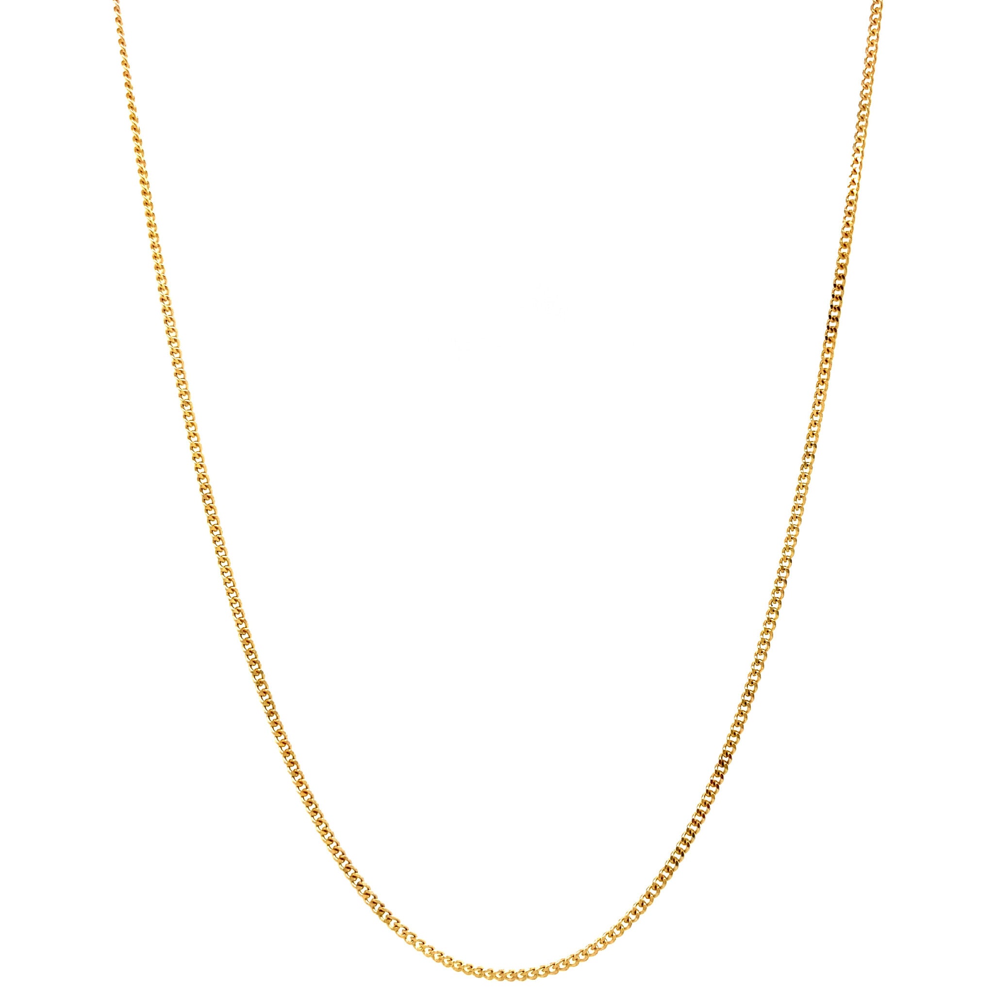 14 kt gold gourmet chain, 45 cm