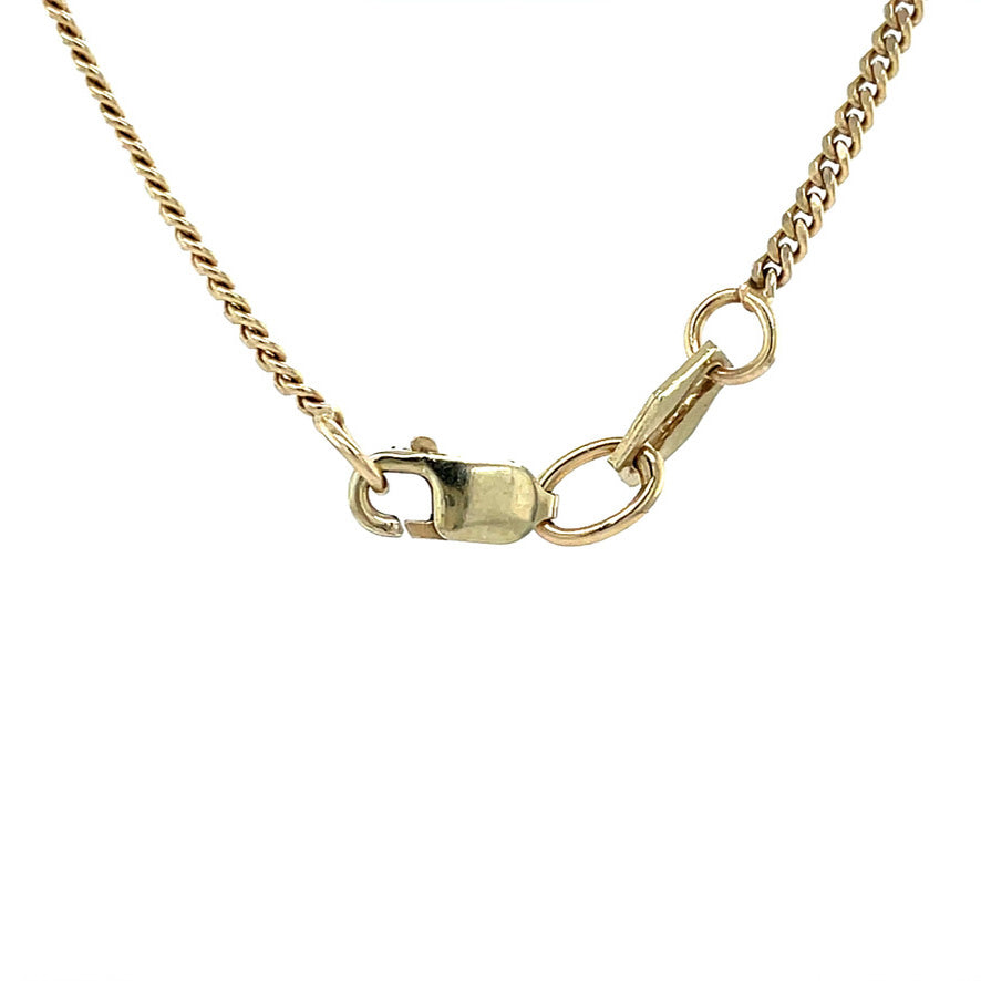 Vintage 14 kt gold gourmet-length necklace