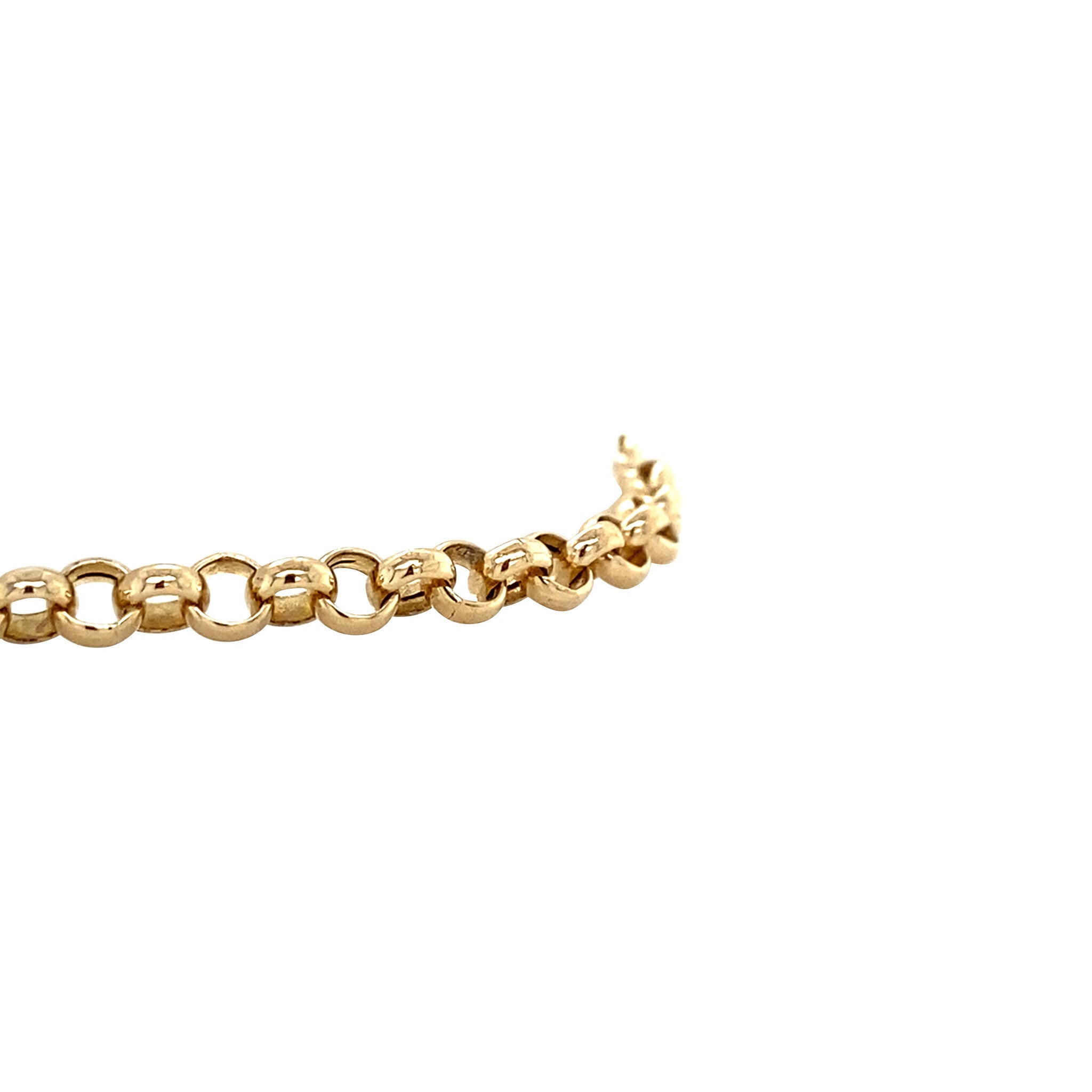 Gouden vintage jasseron armband 14 krt