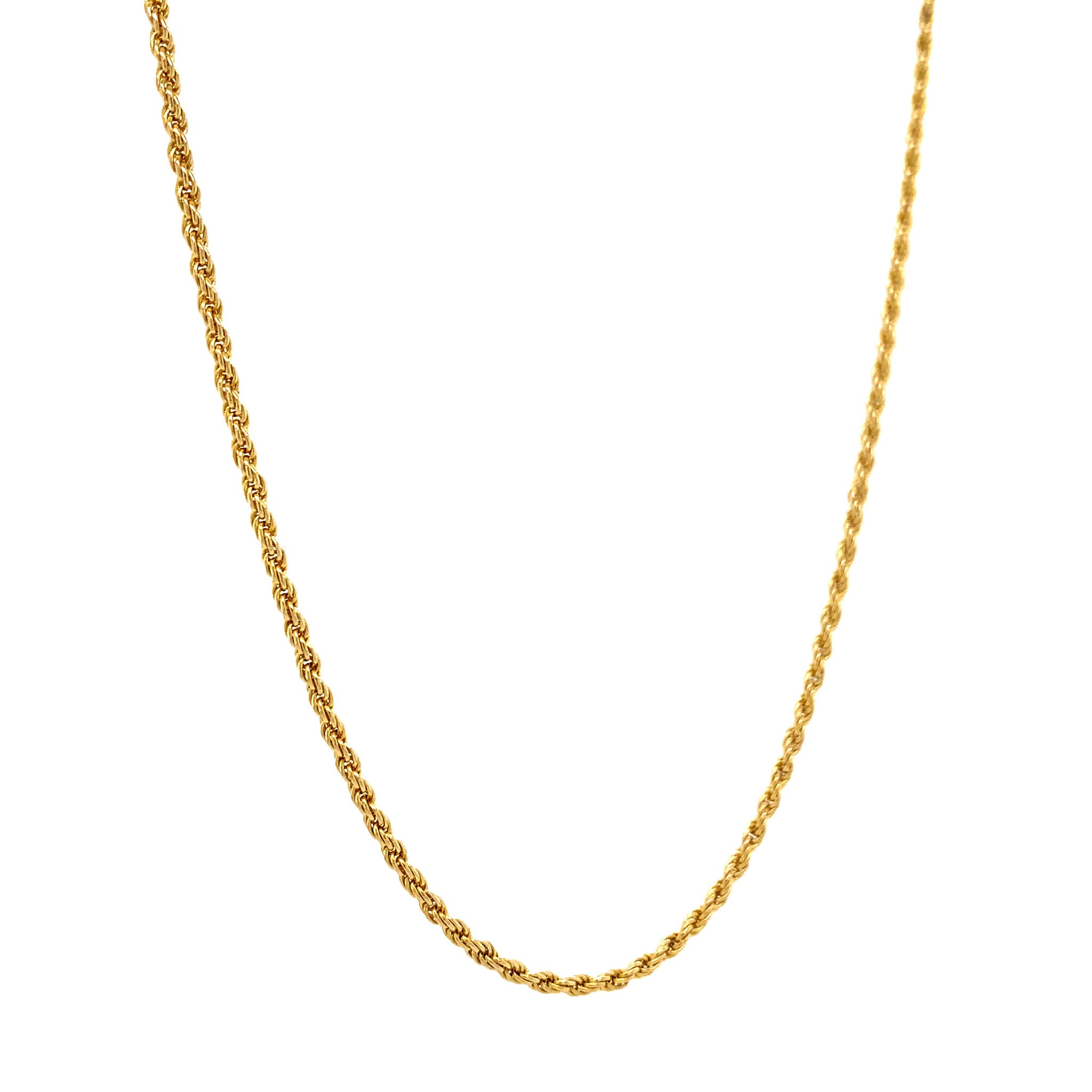 Gouden koord collier 14 krt