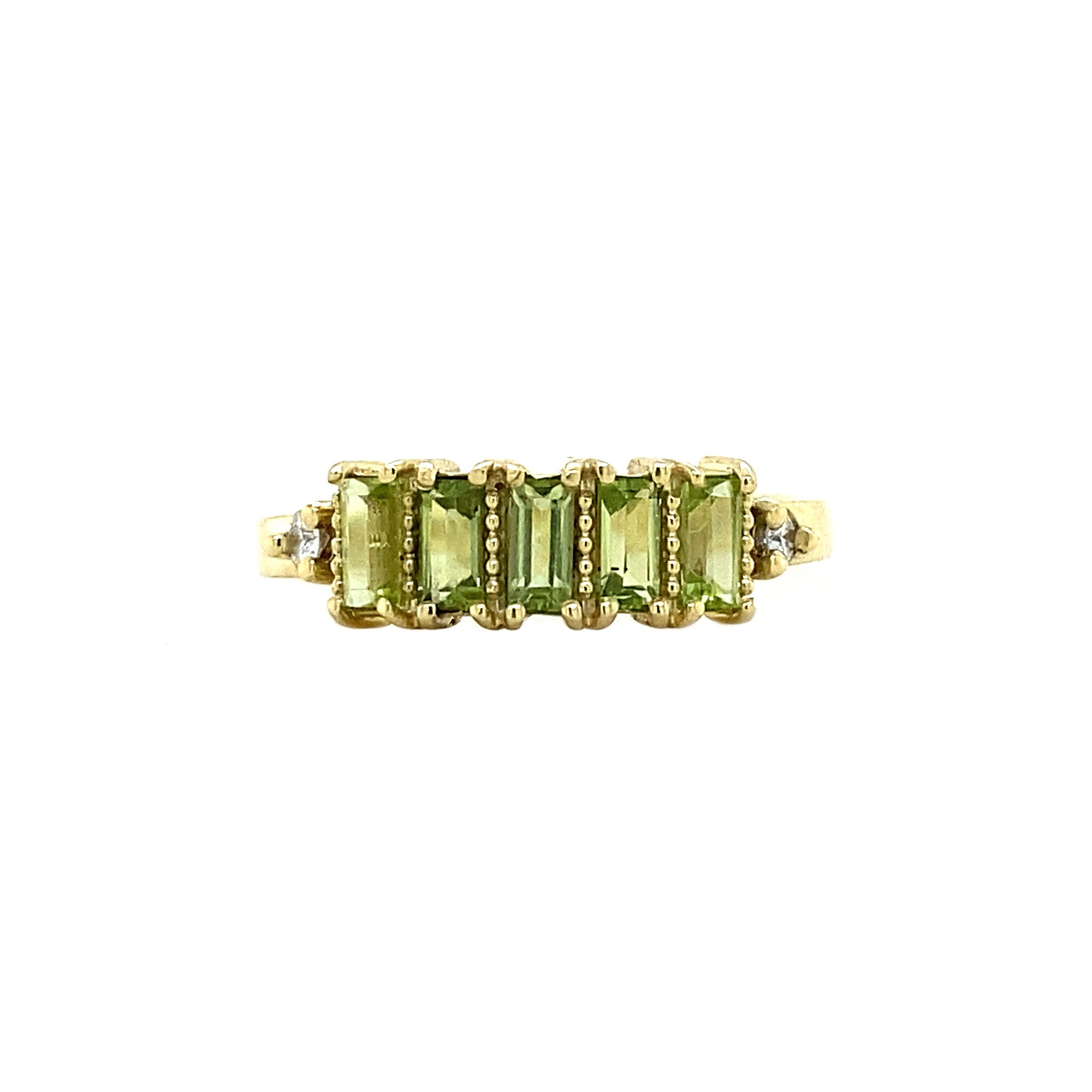 Jackie ring 14 krt - lime